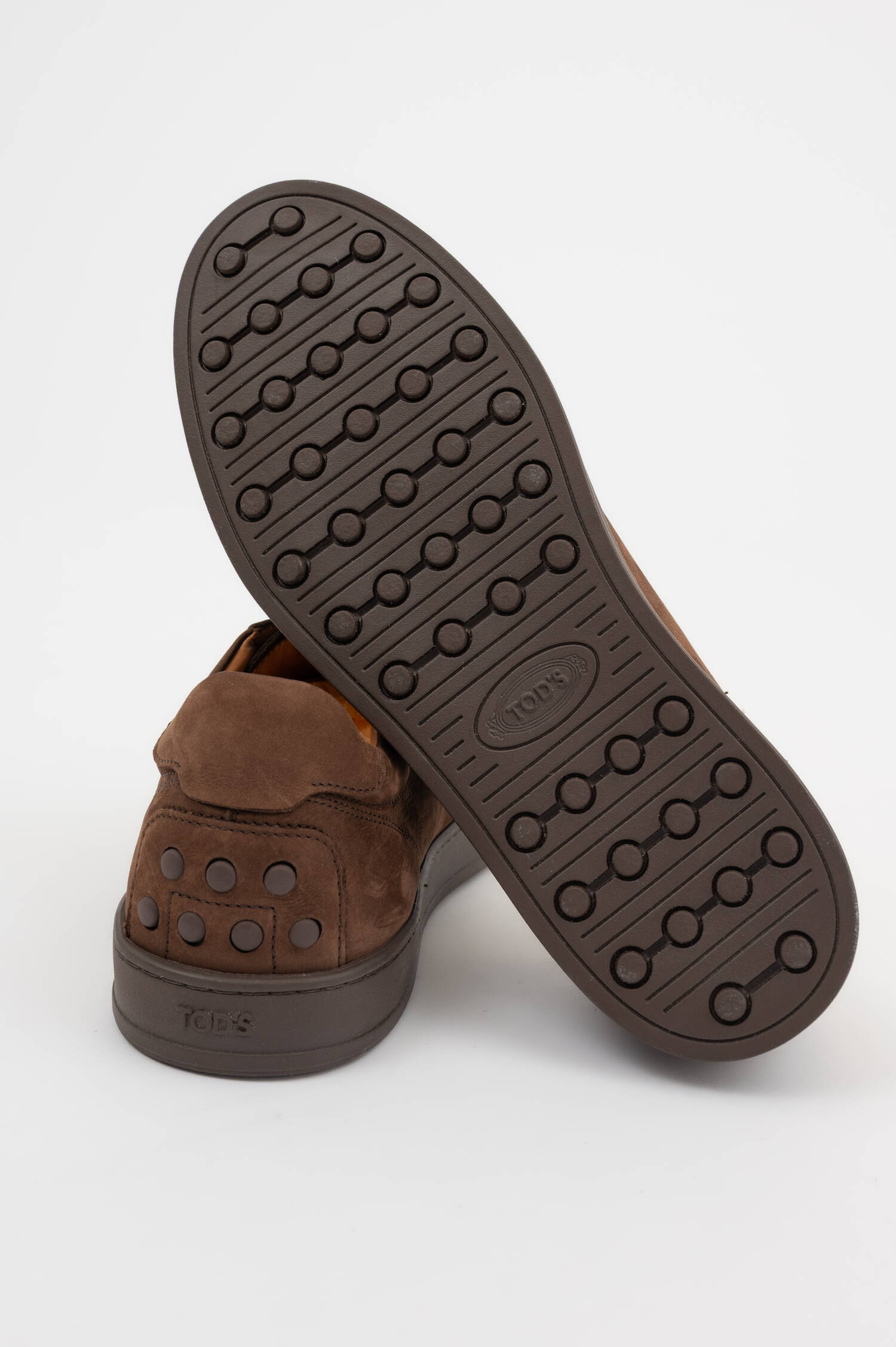 Ledersneaker in Braun