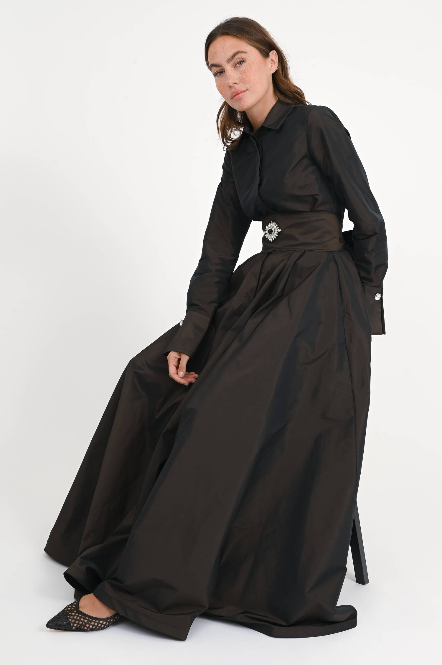 Kleid MARIA SOLE in Dunkelbraun Kleid MARIA SOLE in Dunkelbraun