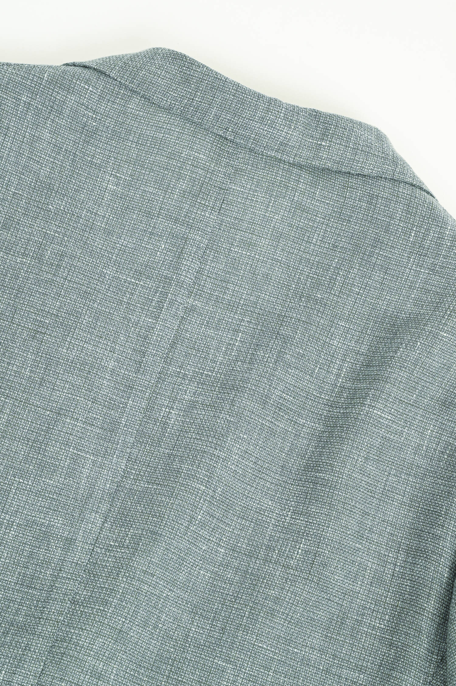 Sakko aus Woll-Leinen-Mix in Salbei meliert