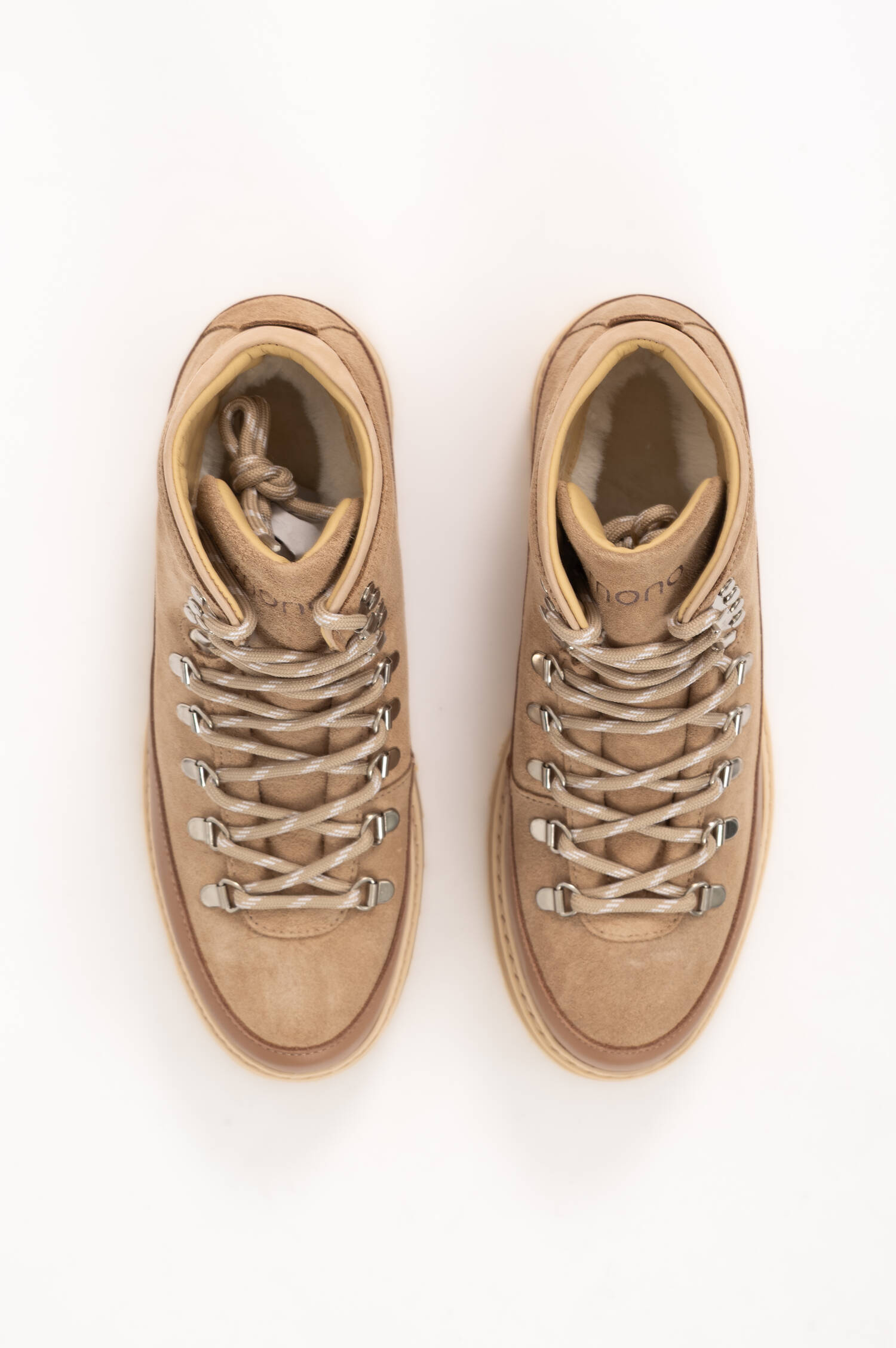 Schnürsstiefel in beige Schnürsstiefel in beige