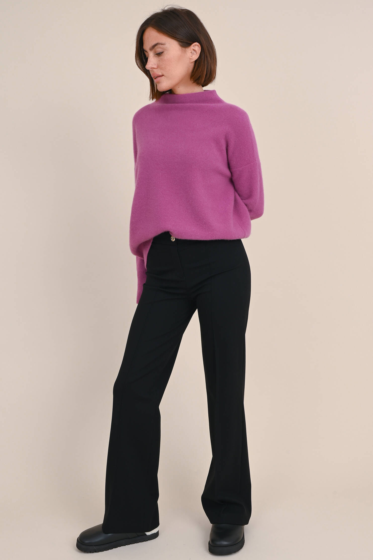 Jersey Hose DOLLY in Schwarz