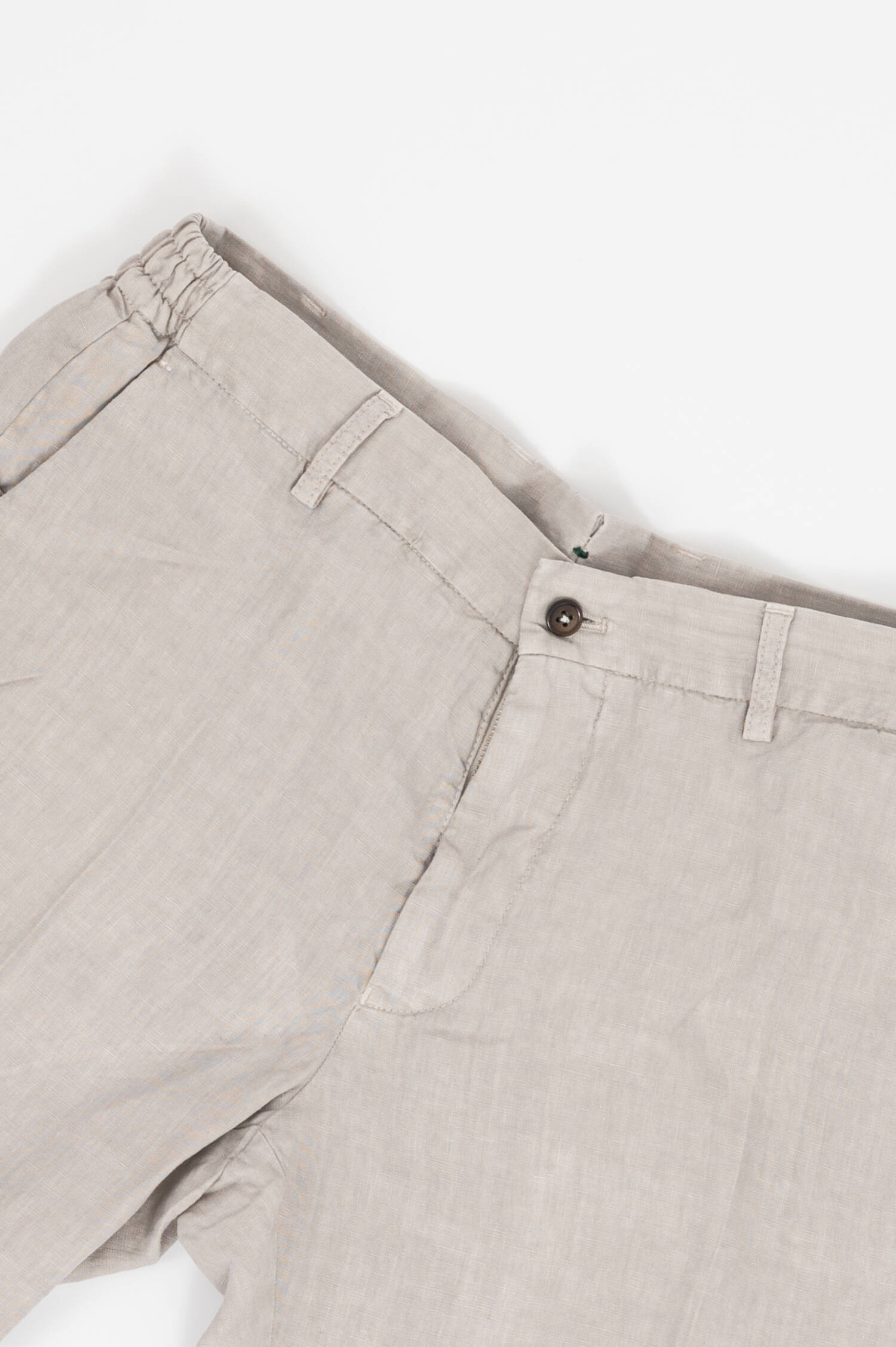 Bermuda aus Leinen in Greige