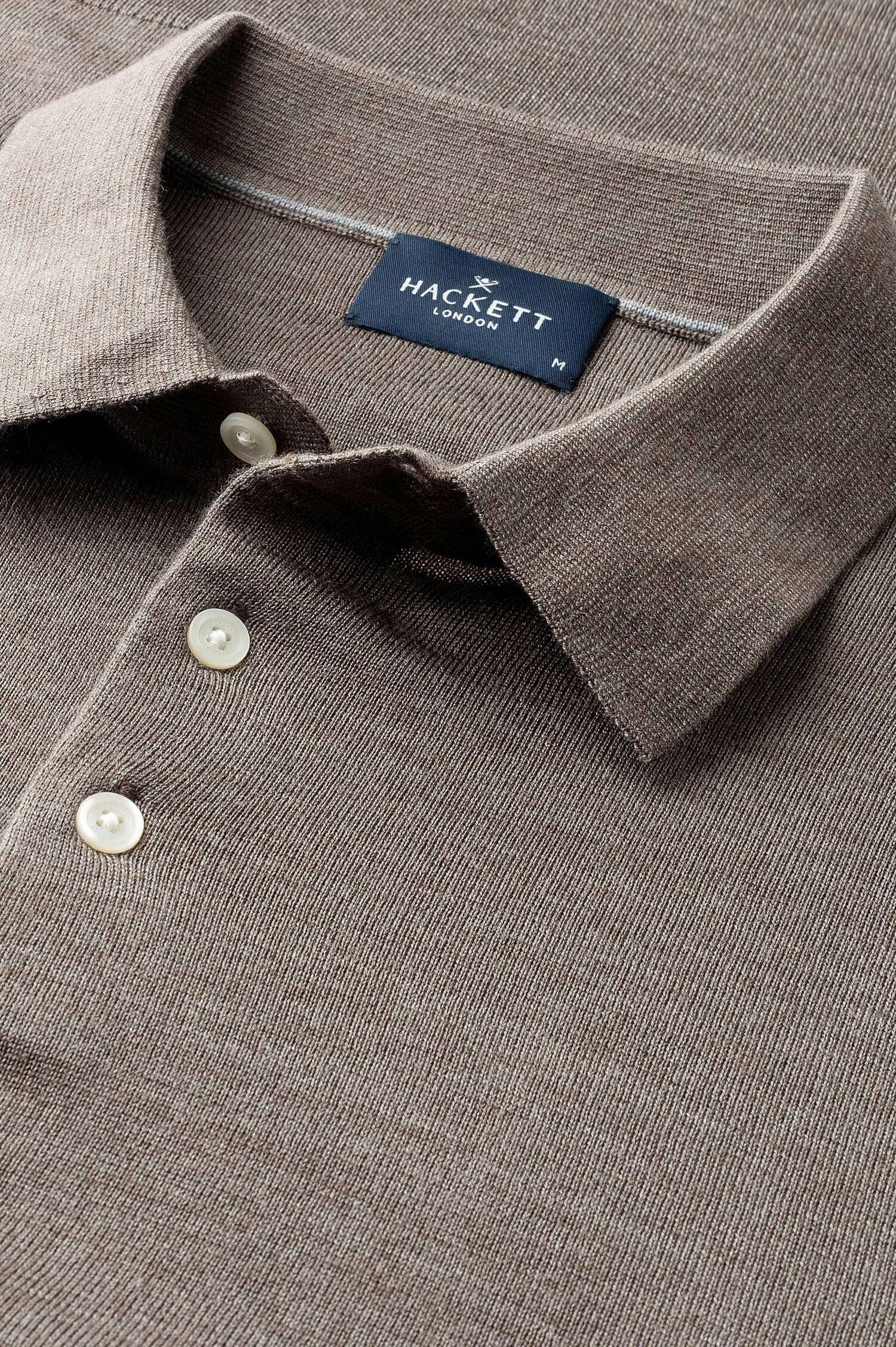 Feinstrick-Pullover in Taupe