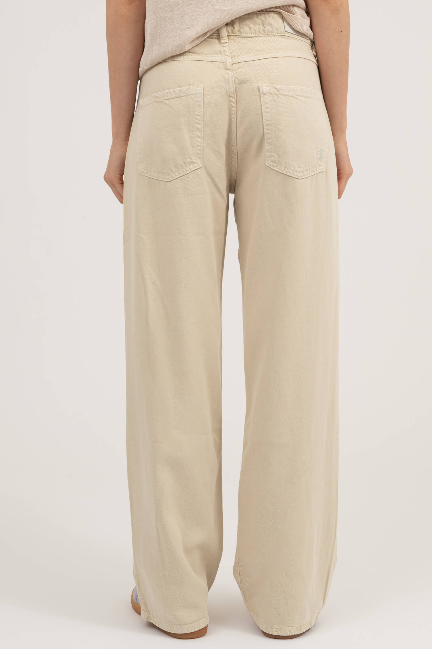 Weite Jeans BEA in Beige