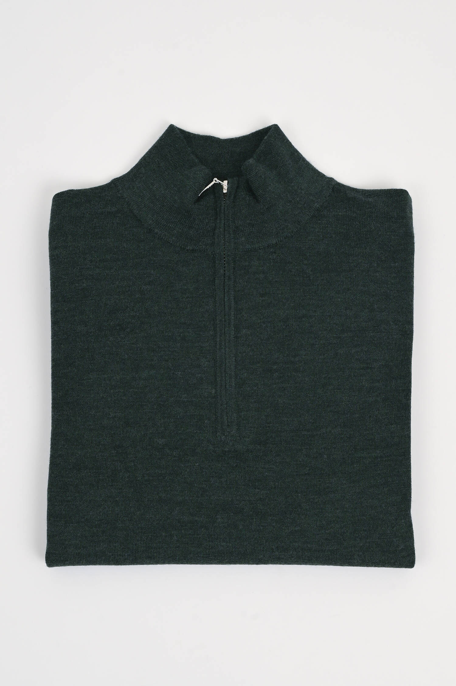 Feinstrick Troyer in Dunkelgrün meliert