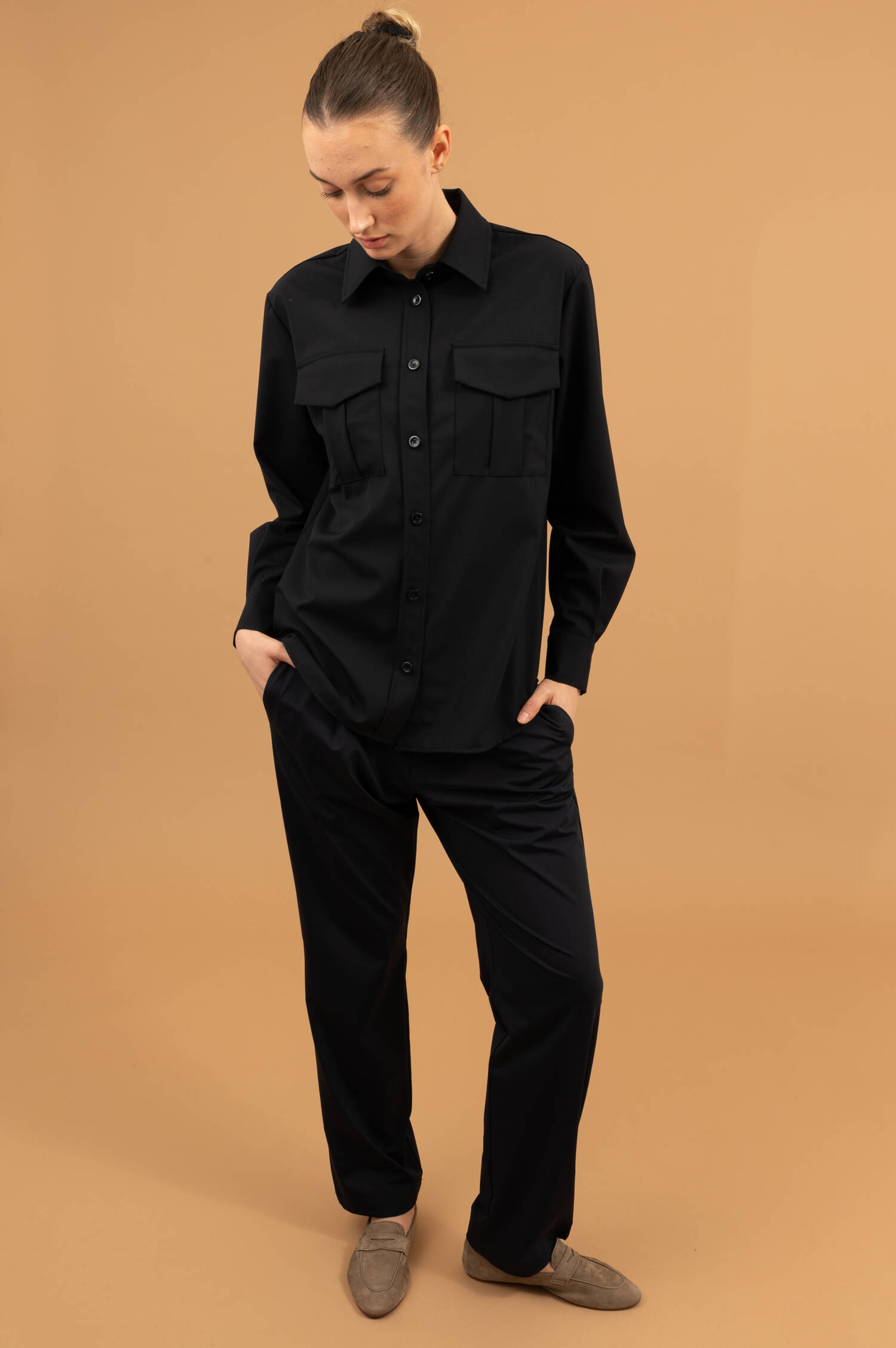 Overshirt in Navyblau Overshirt in Navyblau