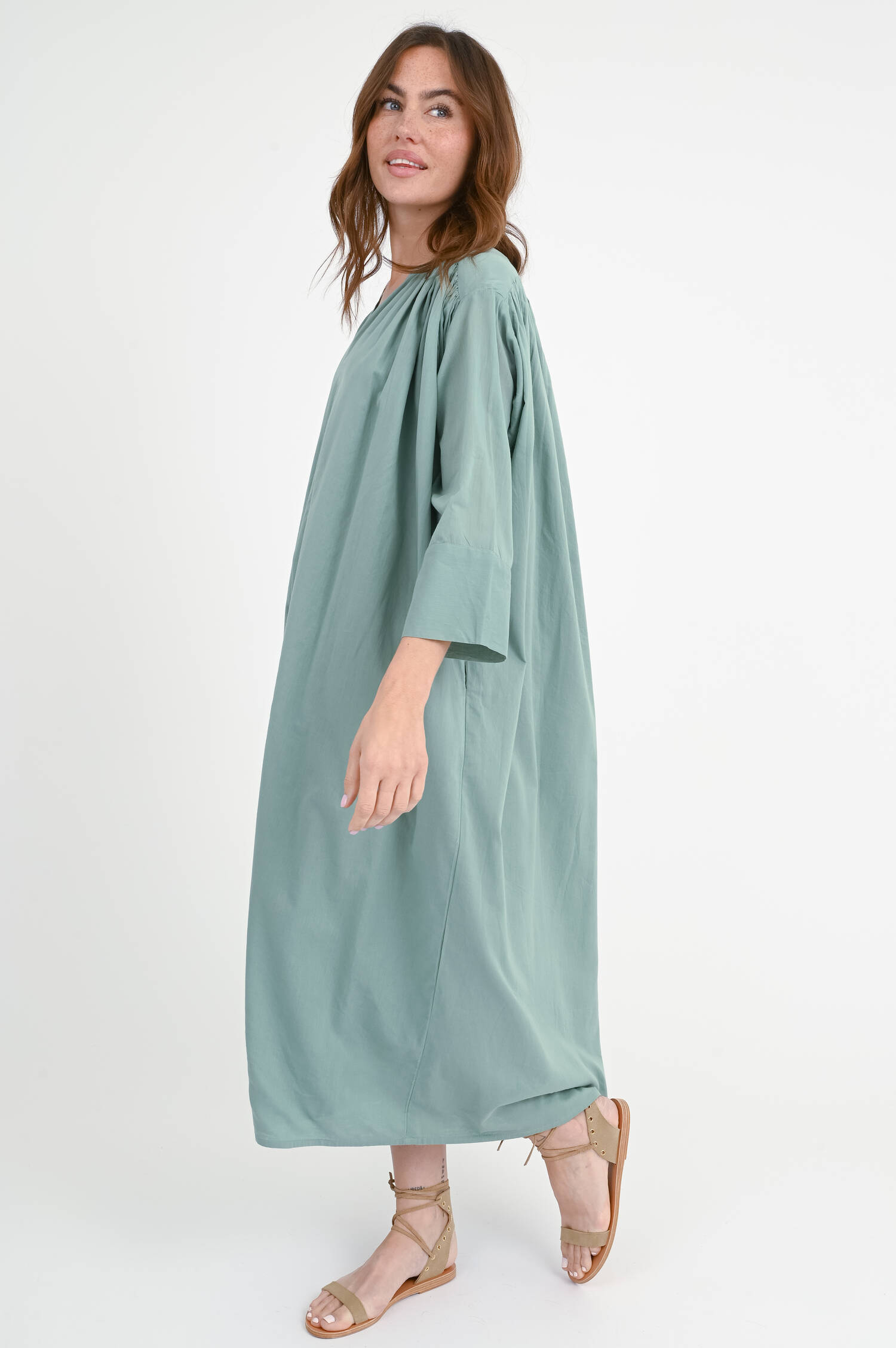 A-Linien-Kleid SAKURA in Sage Green