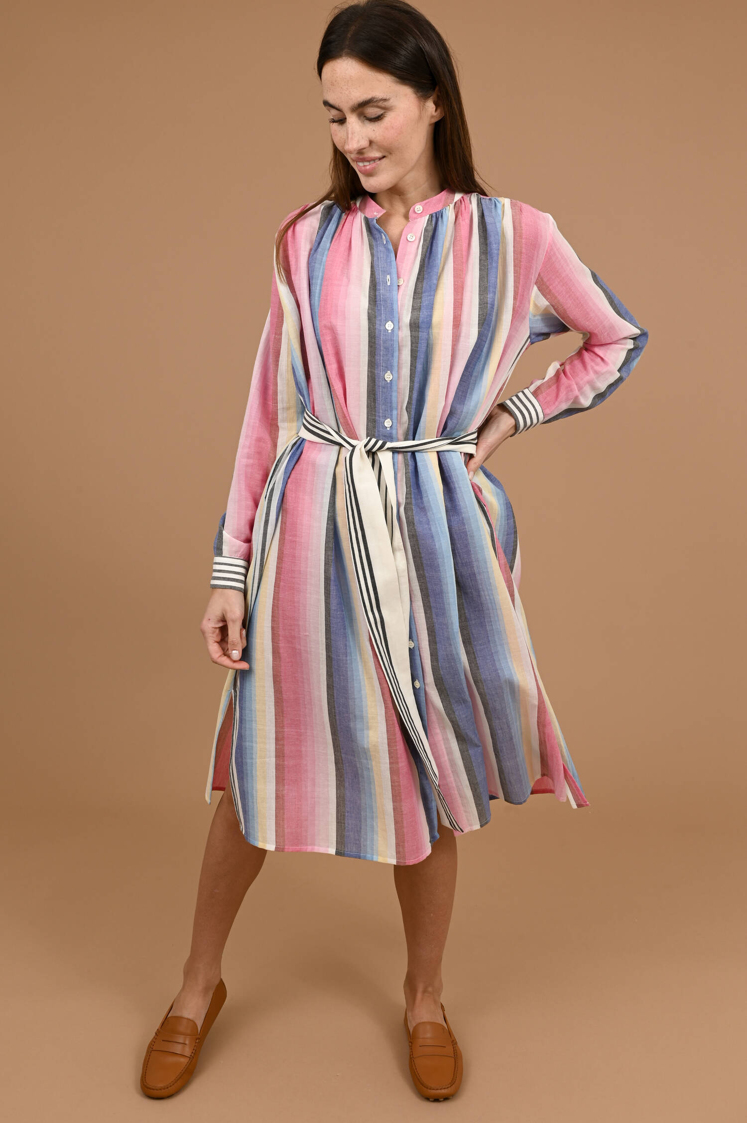 Kleid Eos in Multicolor gemustert