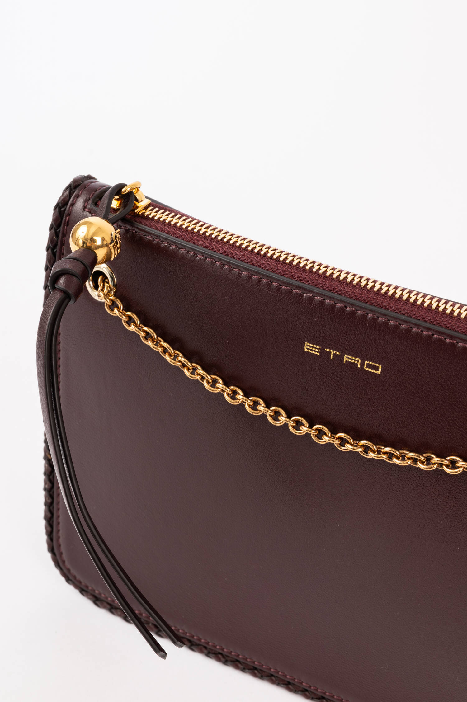 Tasche aus Leder in Marone