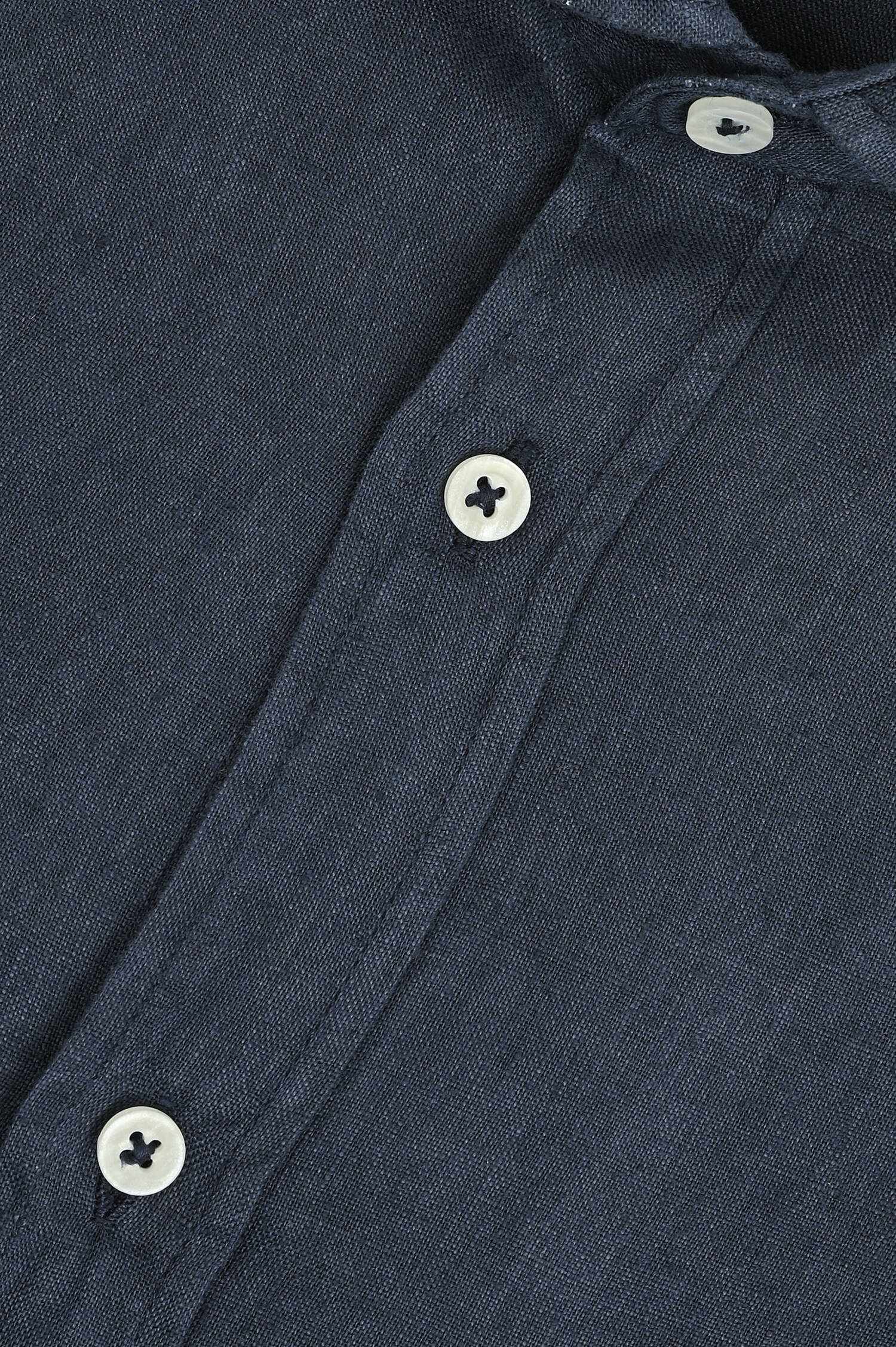 Leinenhemd in Navy
