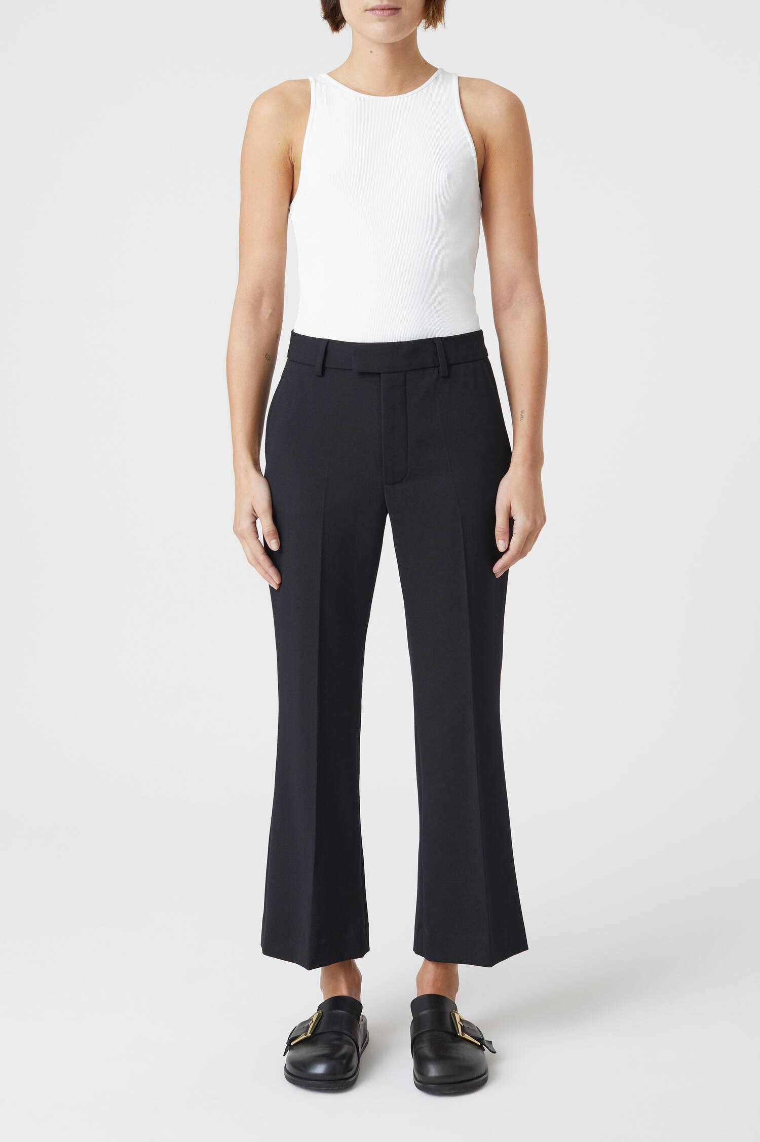 Hose WHARTON mit Kick in Schwarz