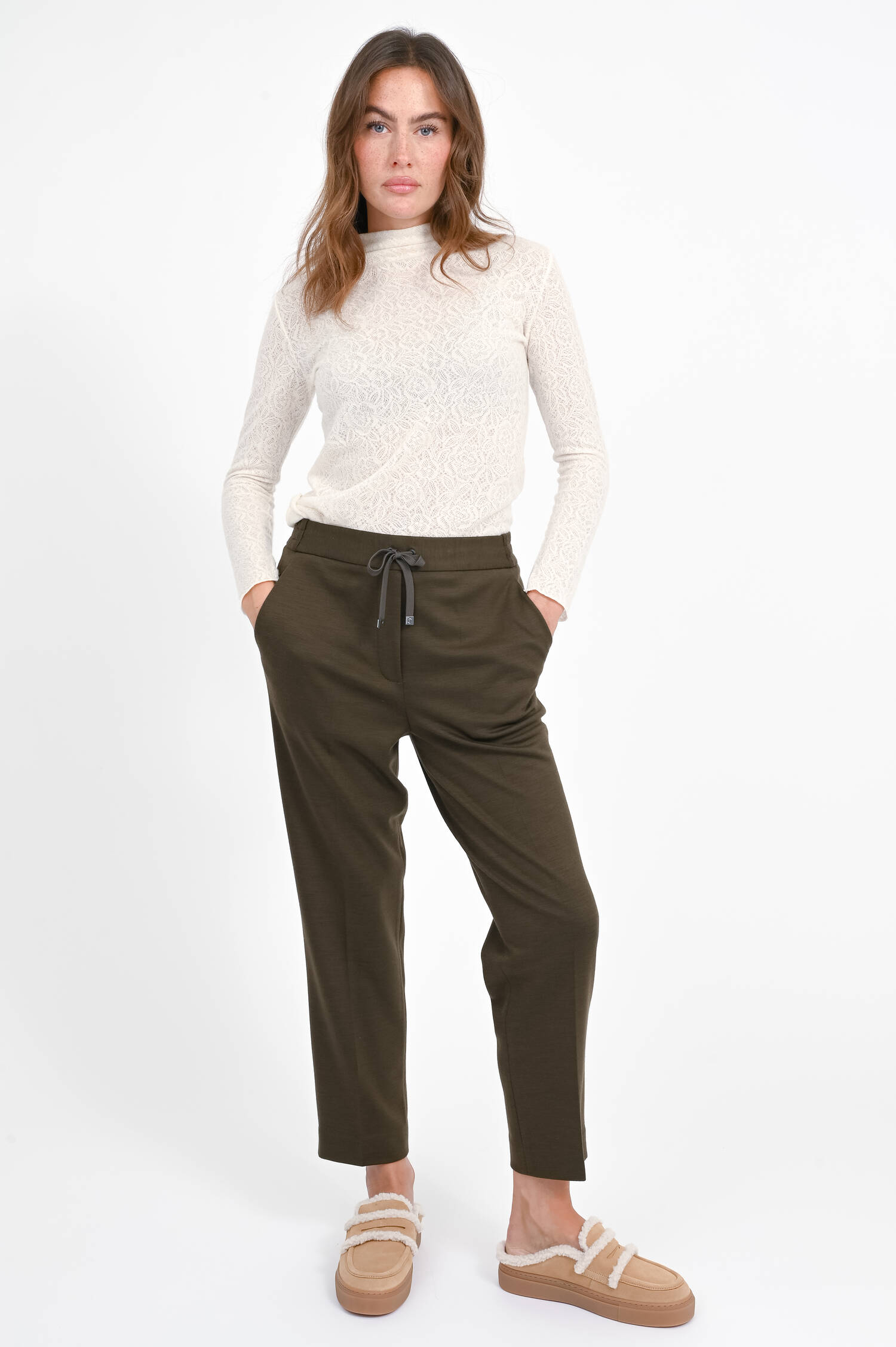 Wollhose KORD mit schmalen Bein in Dark Forest Wollhose KORD mit schmalen Bein in Dark Forest