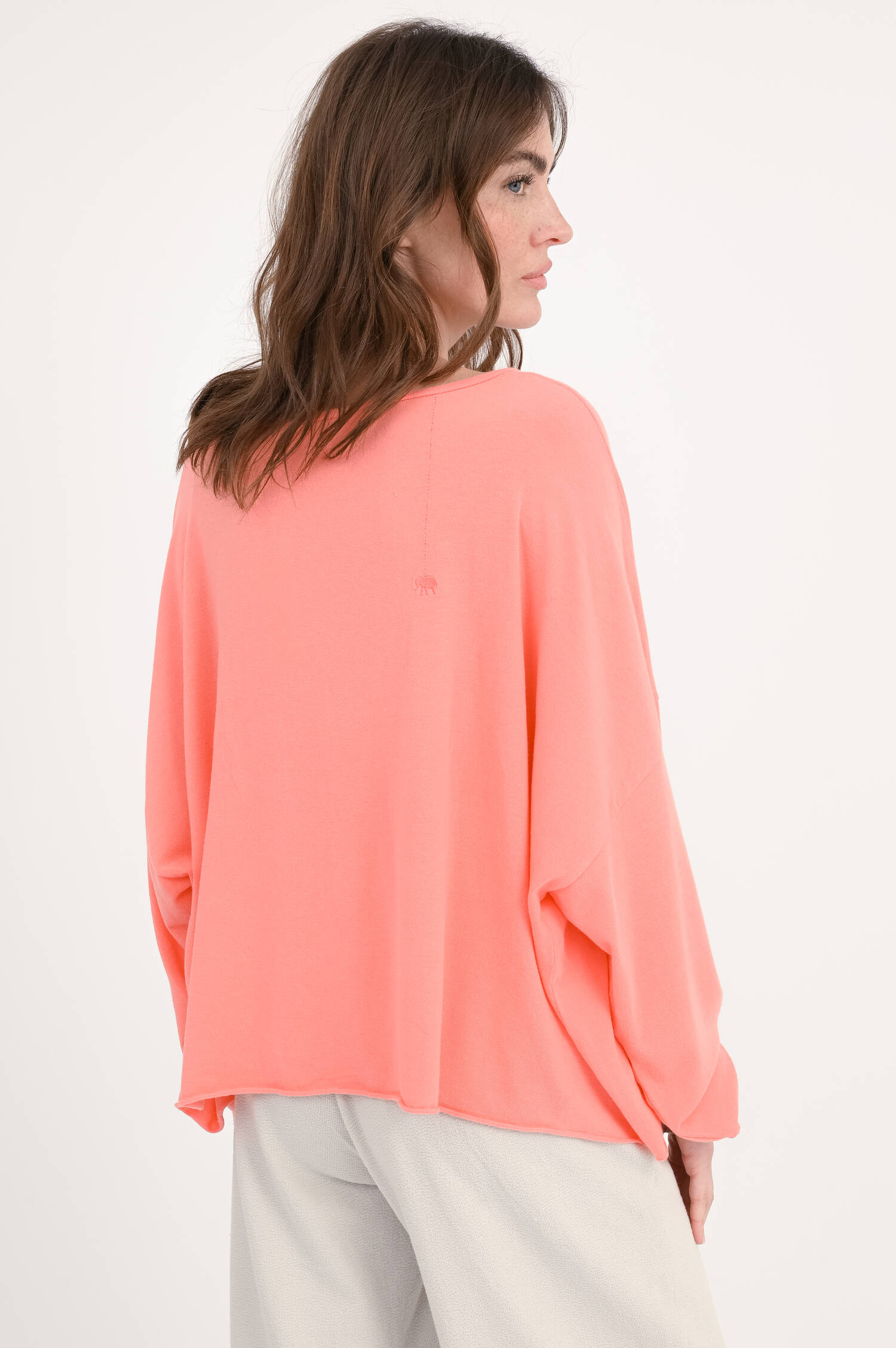 Langarm-Shirt MOMO in Papaya