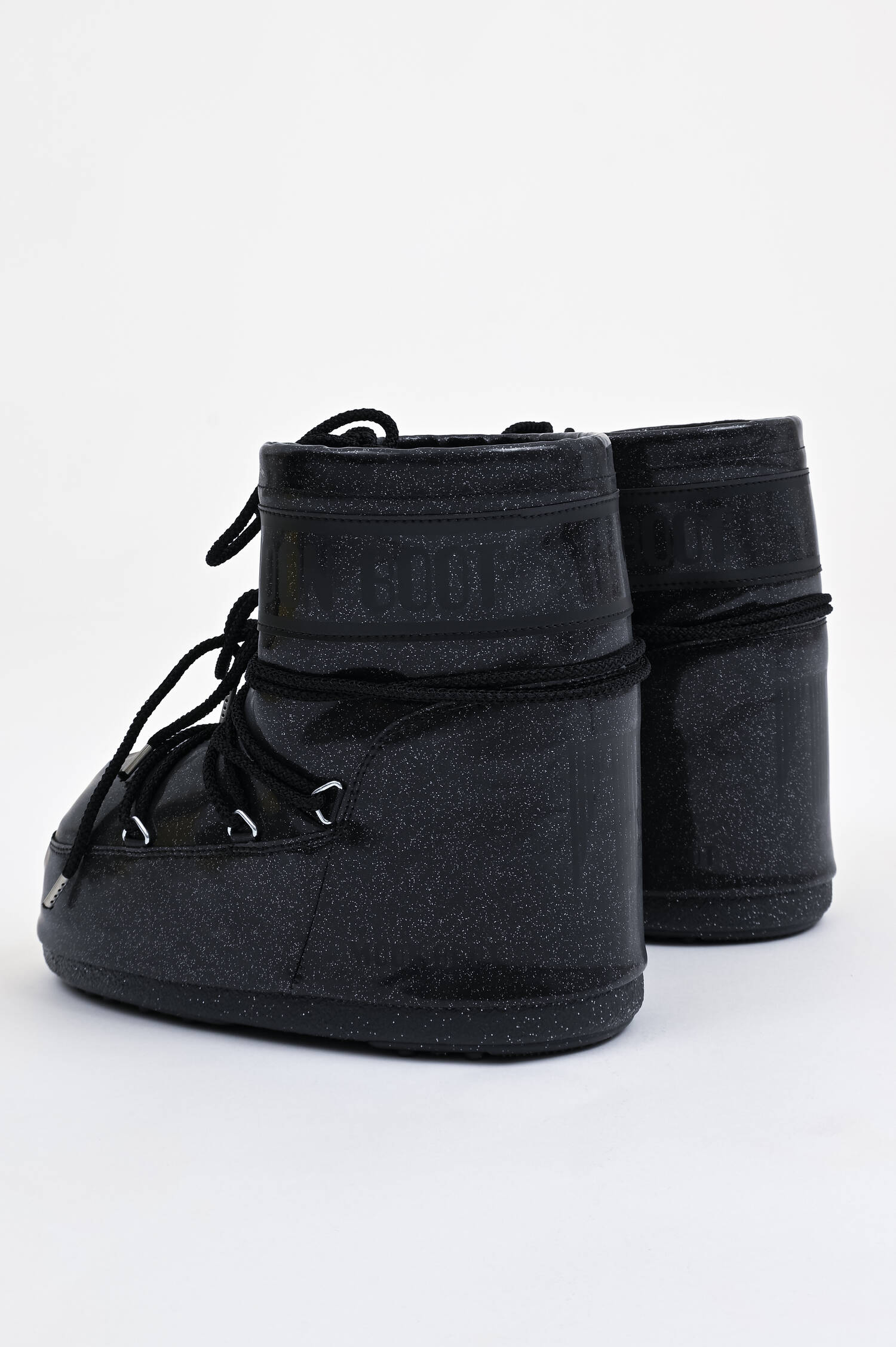  Moon Boot ICON FASHION LOW GLITTER in Schwarz