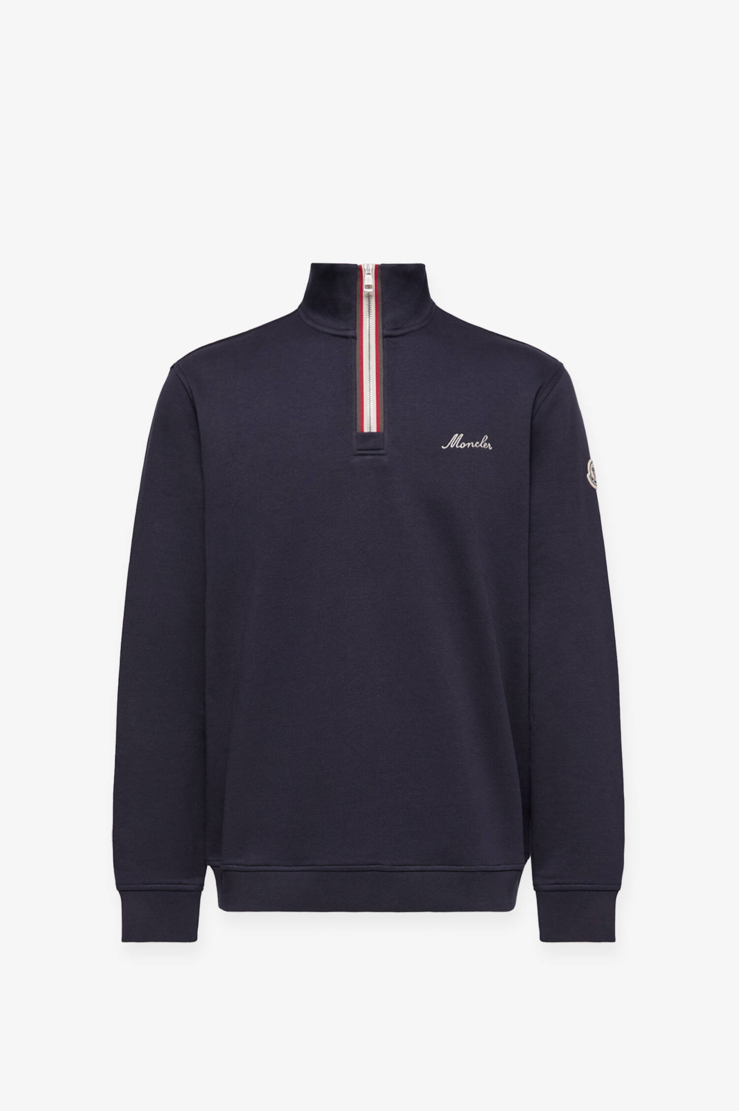 Sweater mit Stick in Navy