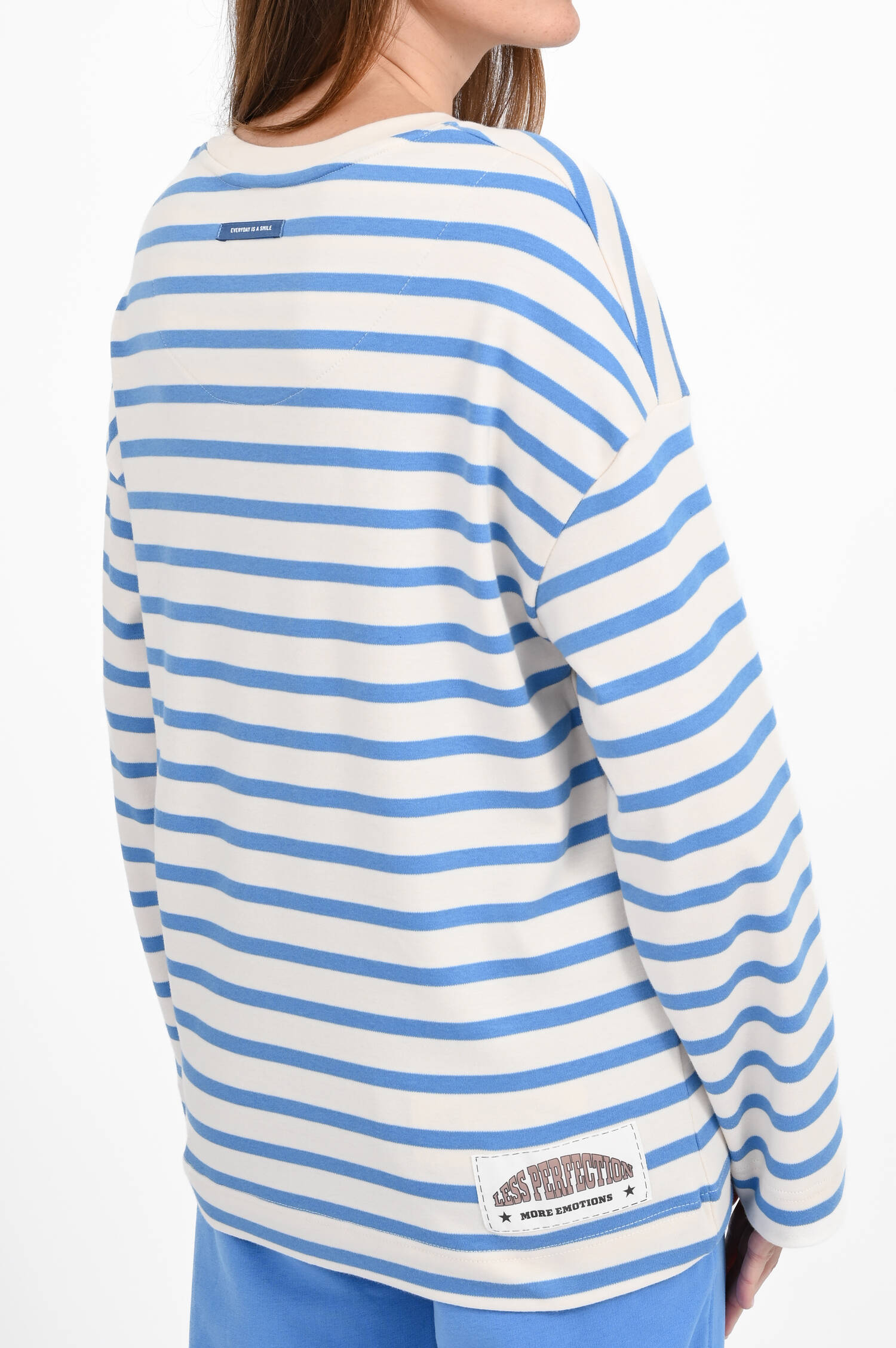 Gestreiftes Langarmshirt in Blue/Ecru Gestreiftes Langarmshirt in Blue/Ecru