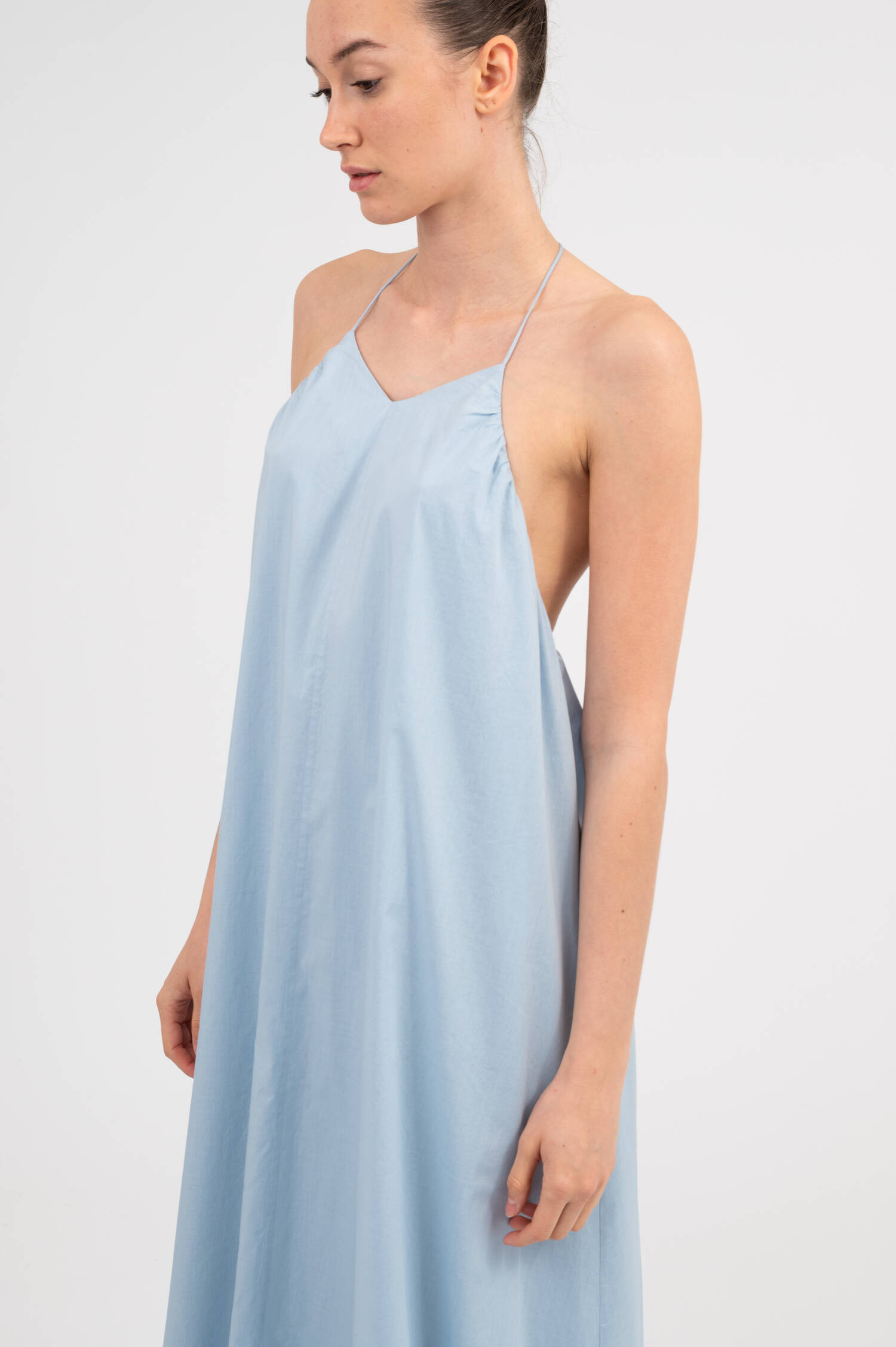 Midi-Schlupfkleid in Doveblau