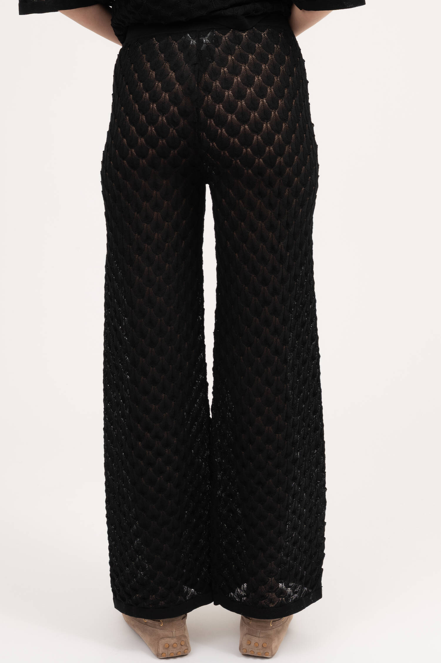 Strickschlupfhose ALLISSA in Schwarz