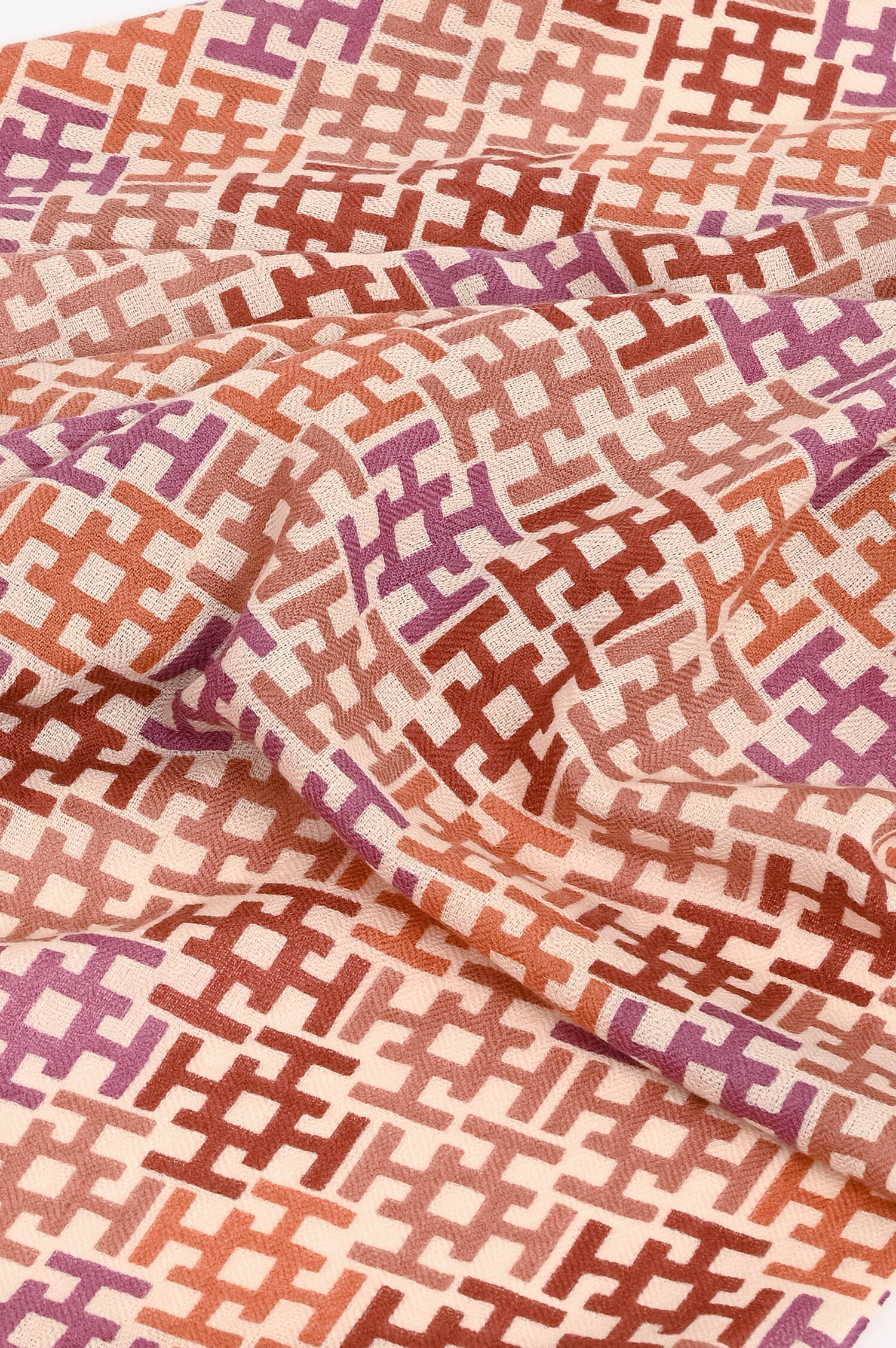 Cashmere-Schal ALIKI in Pink/Orange gemustert