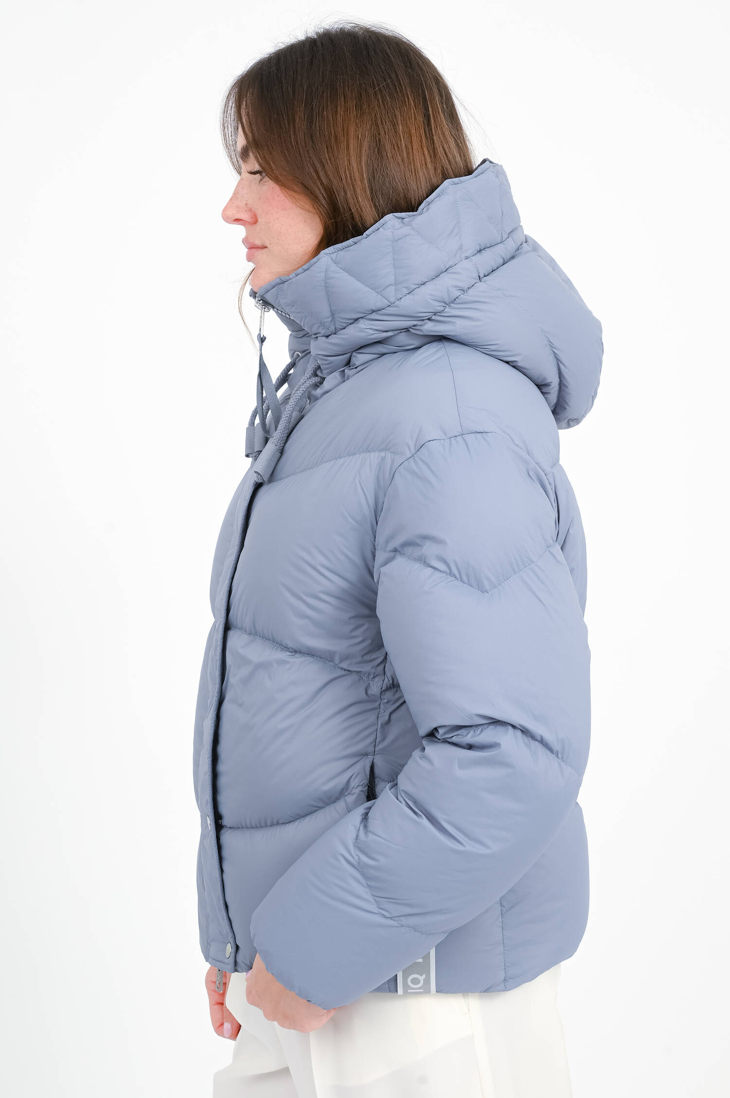 Steppjacke mit Daunenfüllung in Dusty Blue Steppjacke mit Daunenfüllung in Dusty Blue