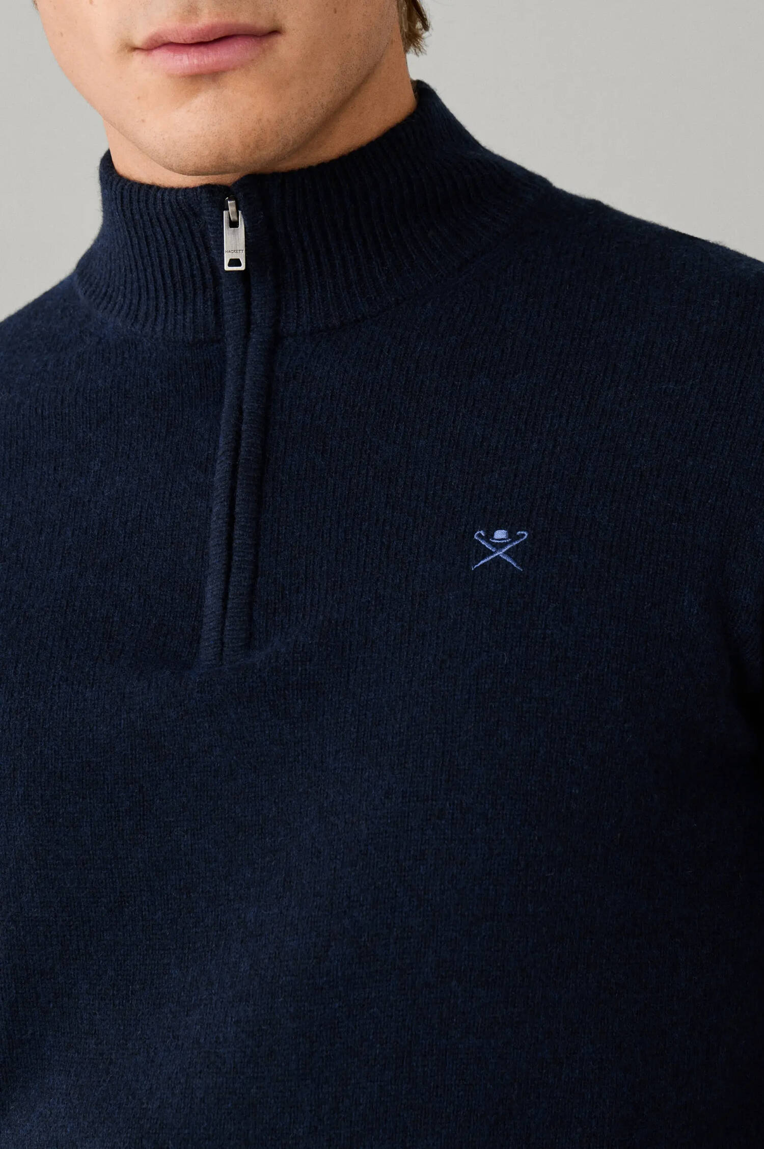 Lammwoll-Troyer in Navy Lammwoll-Troyer in Navy