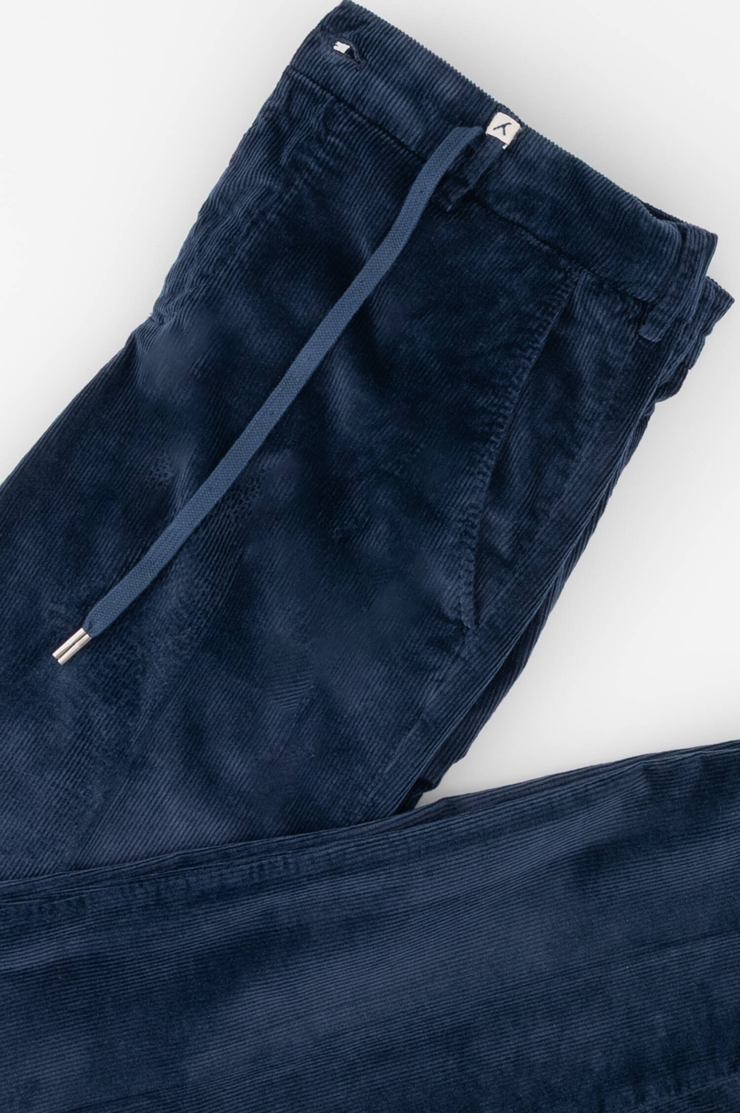 Cordhose mit Tunnelzug in Navy