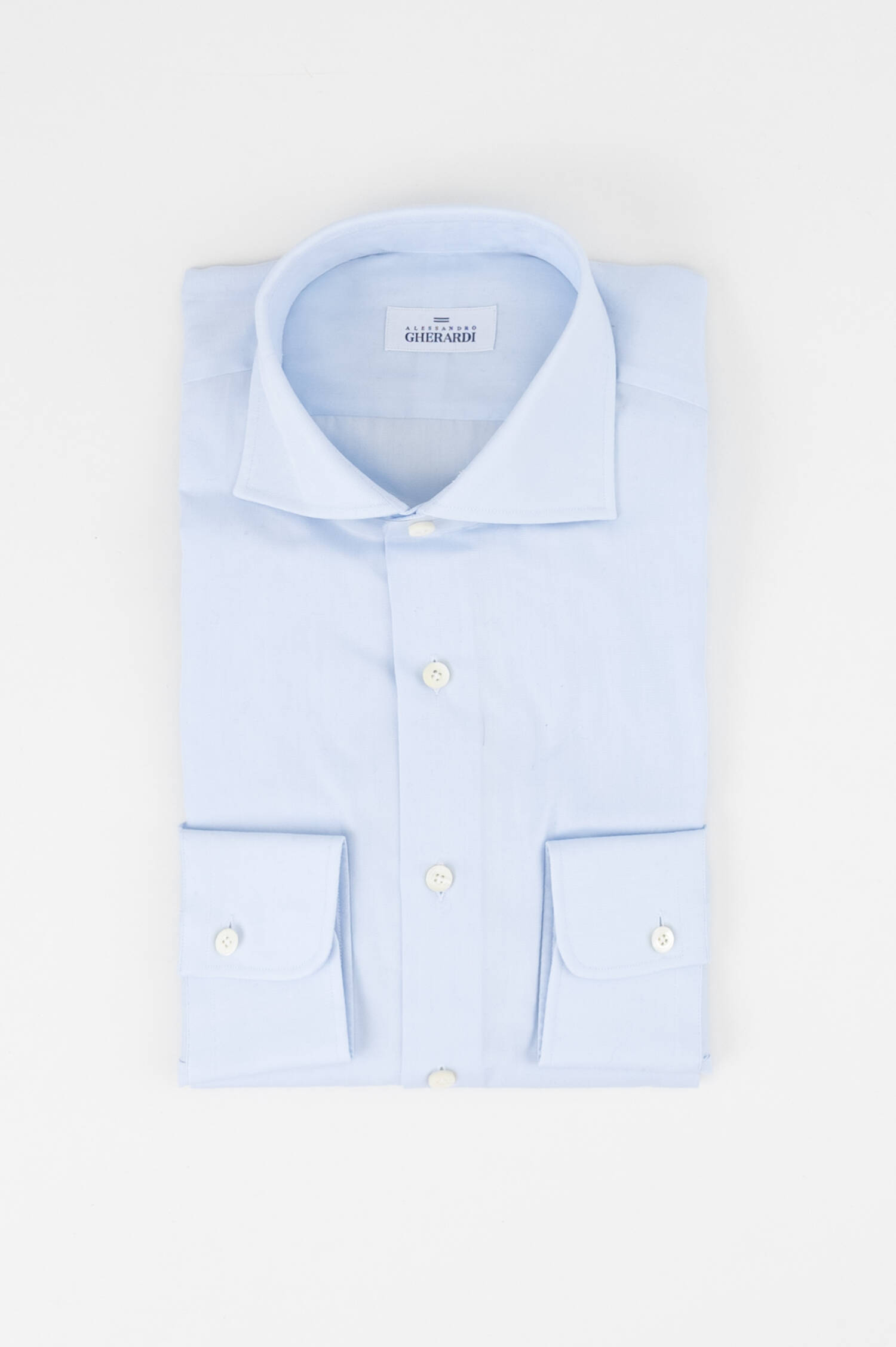 Twill Hemd in Hellblau
