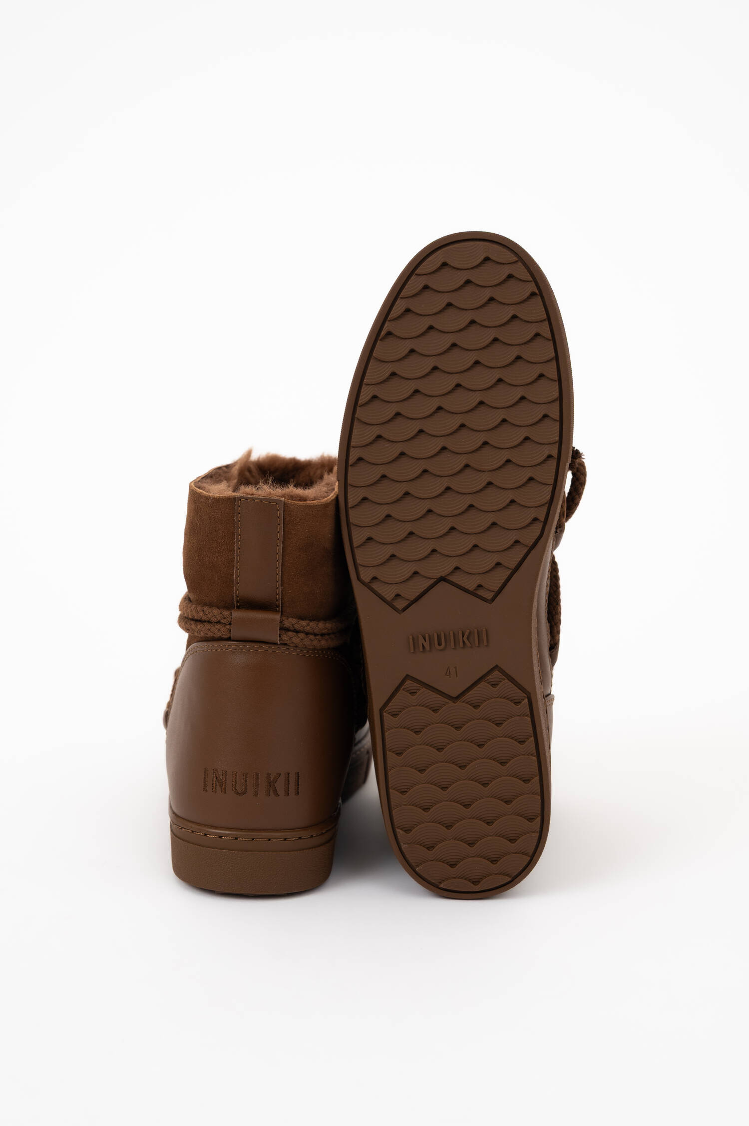 Lammfell-Schneeschuhe CLASSIC in Braun