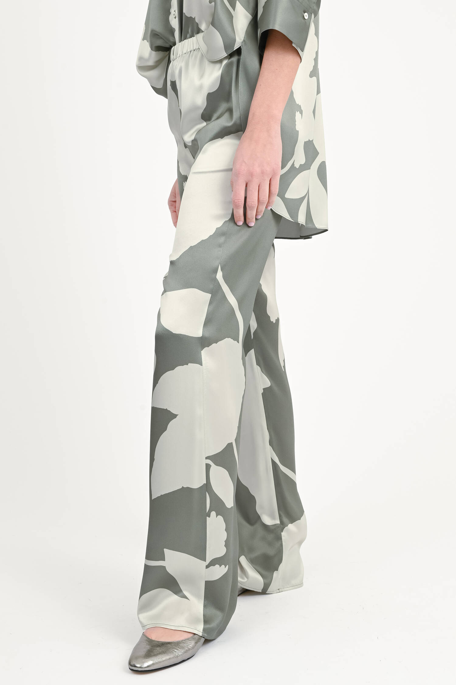 Seidenhose RAPOLANDO in Grün/Mint