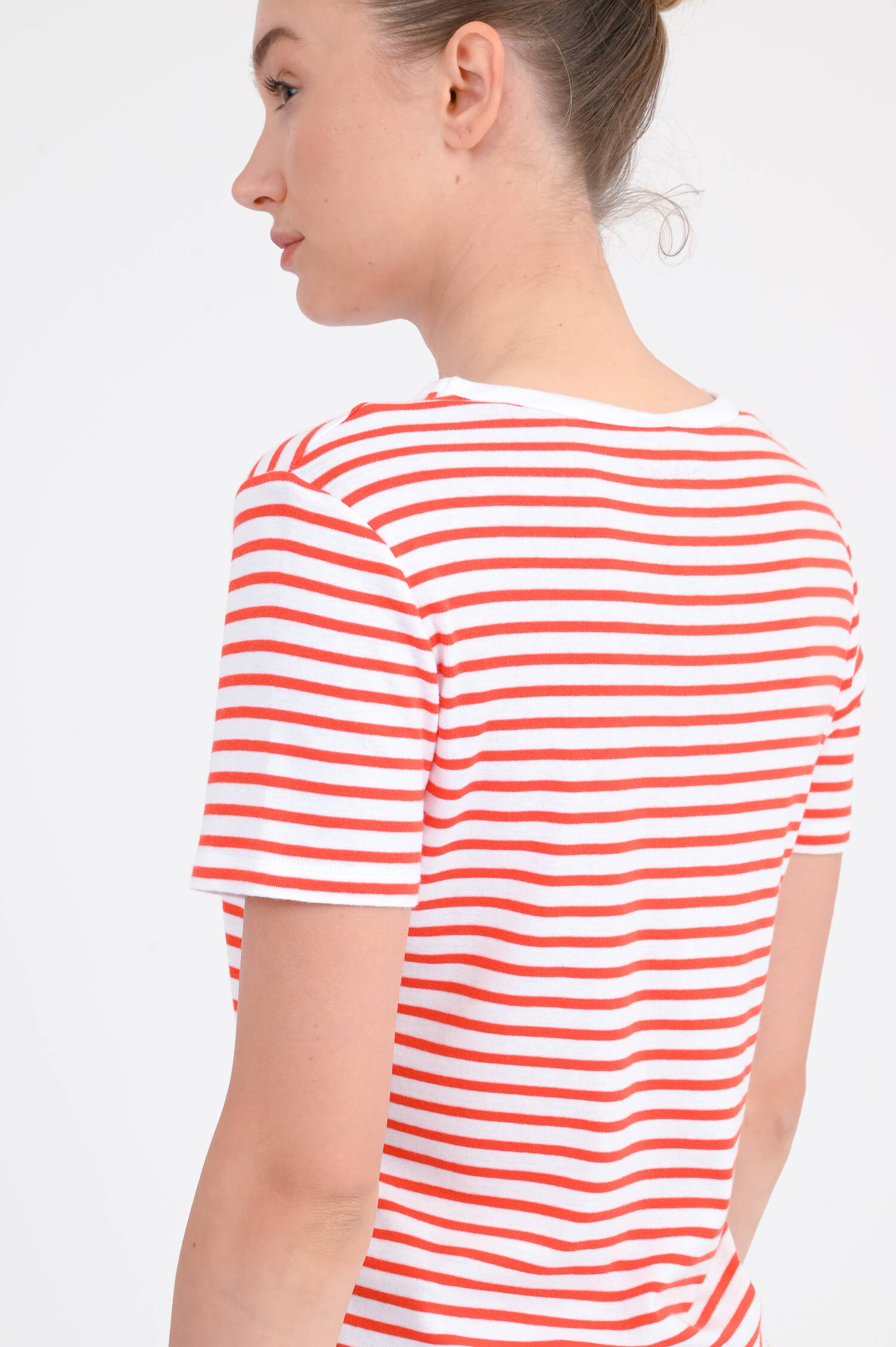 Gestreiftes Shirt KARLI in Rot/Weiß