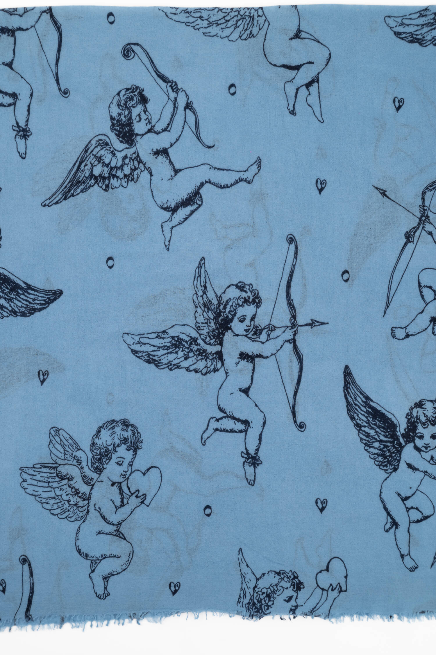 Cashmere Schal in Blau/Schwarz Cashmere Schal in Blau/Schwarz