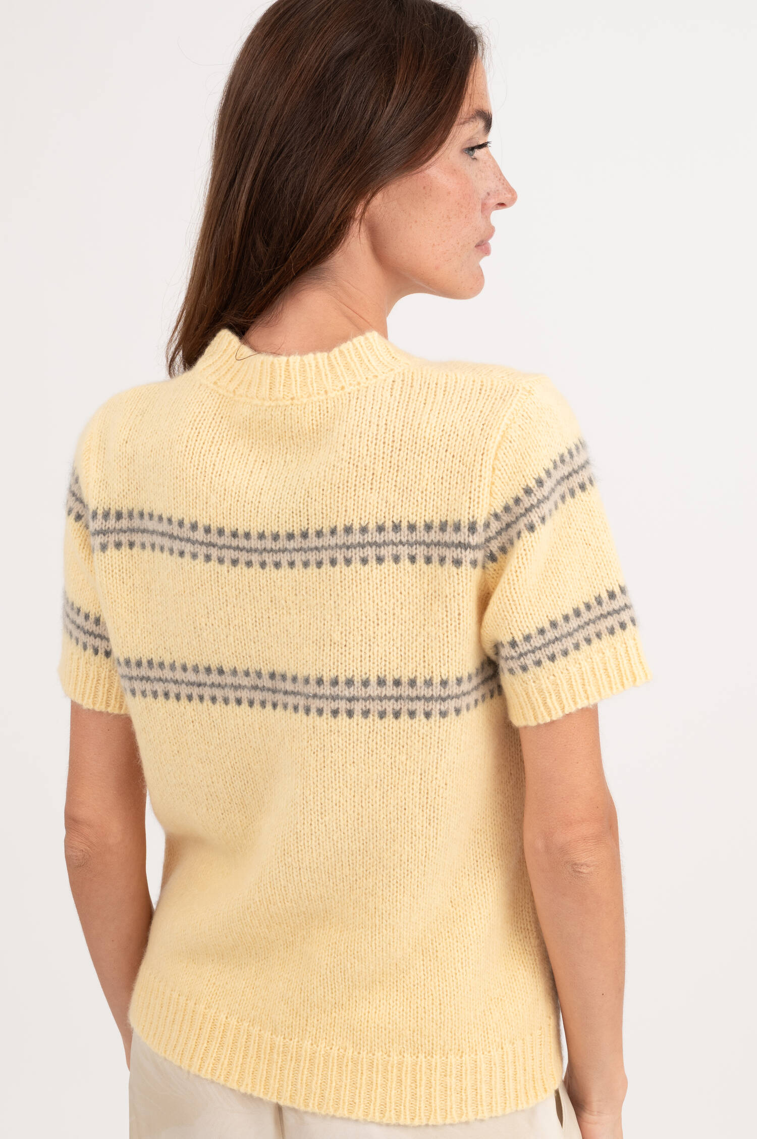Cashmere Strickshirt in Hellgelb Cashmere Strickshirt in Hellgelb
