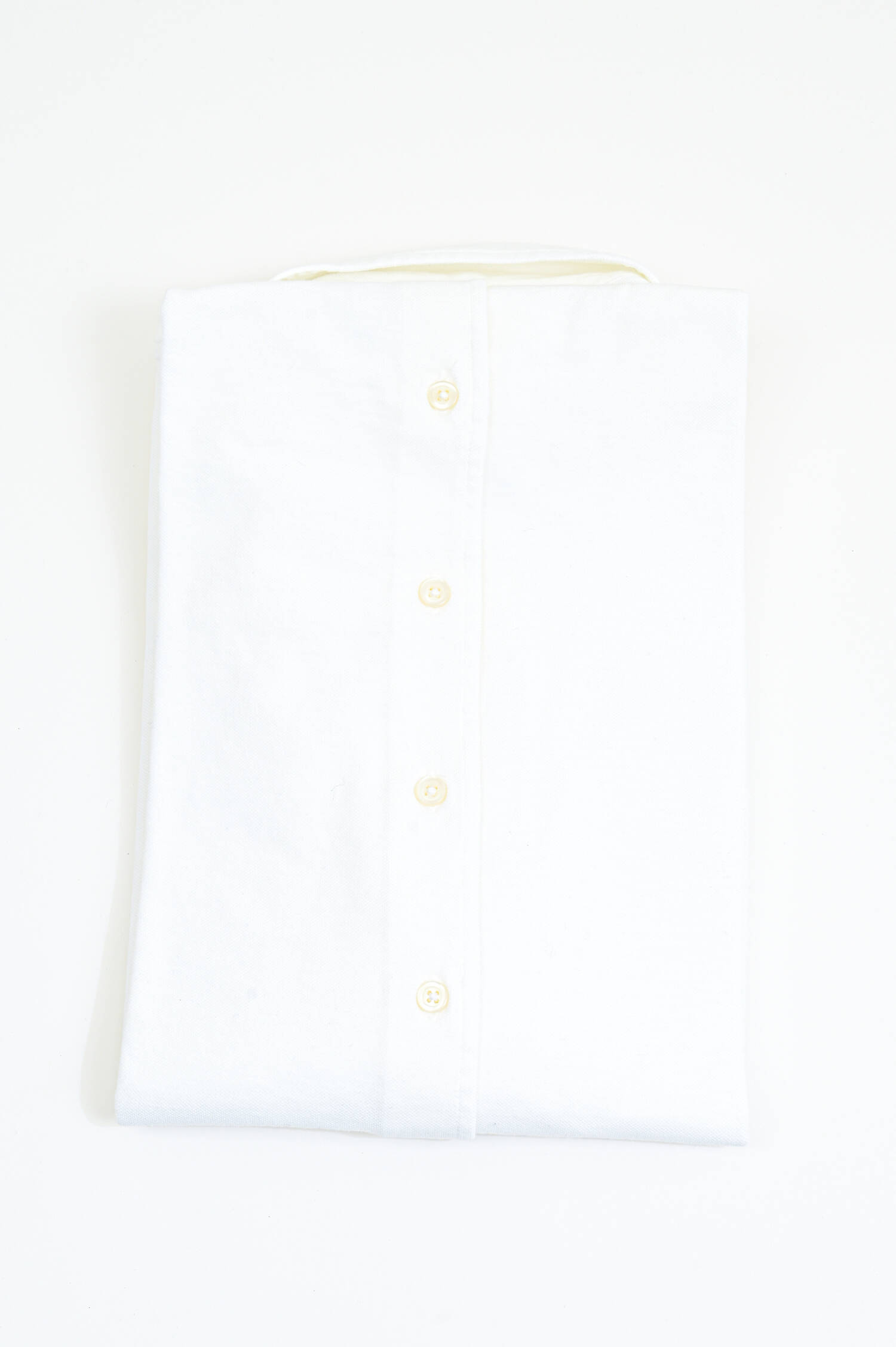 Langarm Polo-Shirt in Weiß