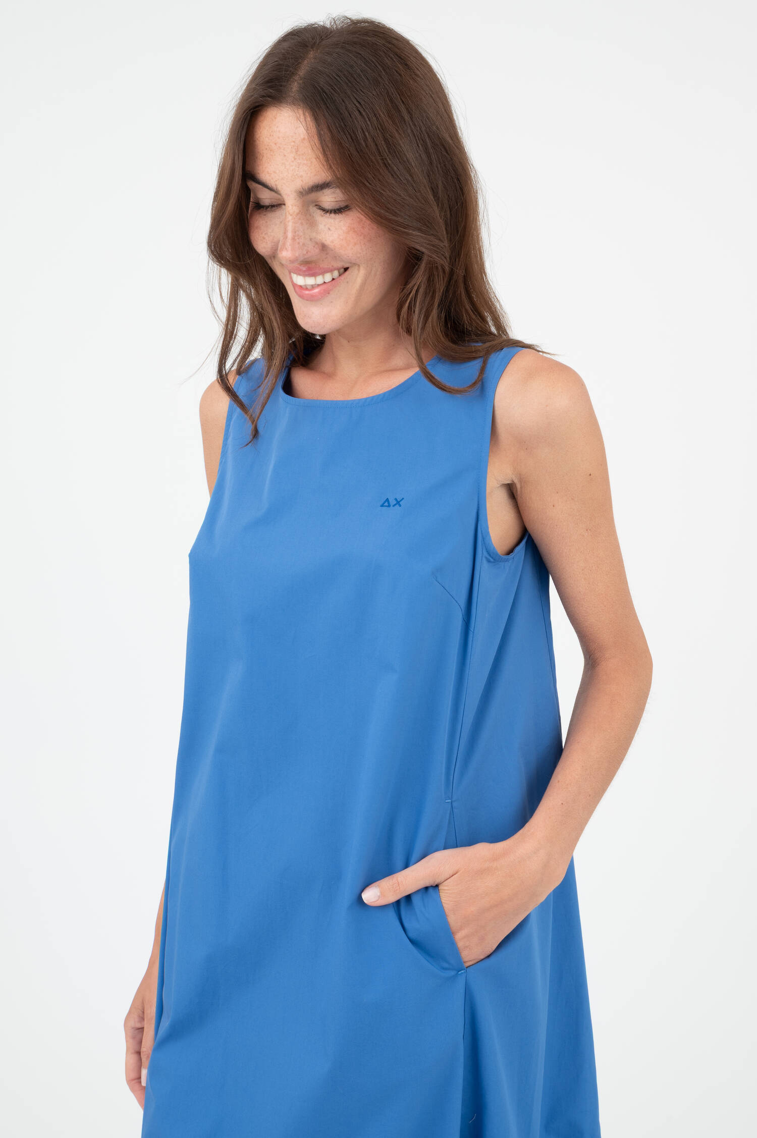 Midi Kleid in Blau