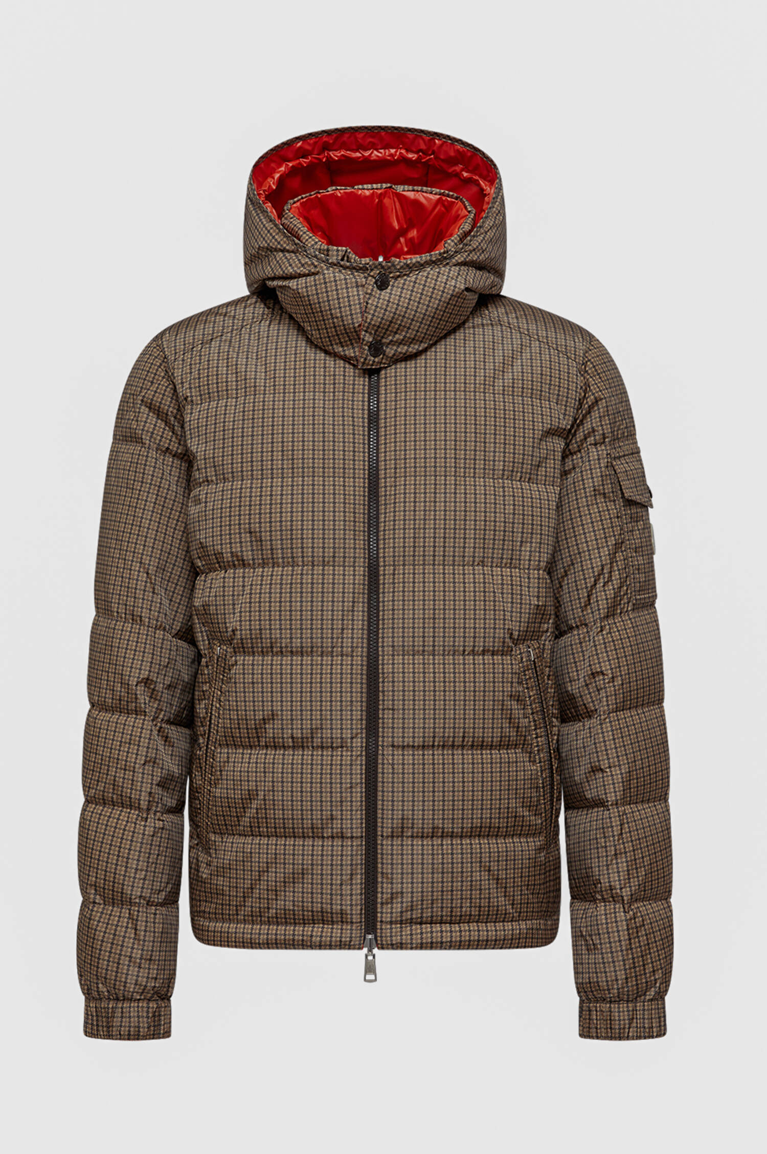 Wende-Daunenjacke JONAGE in Khaki/Orange/Schwarz