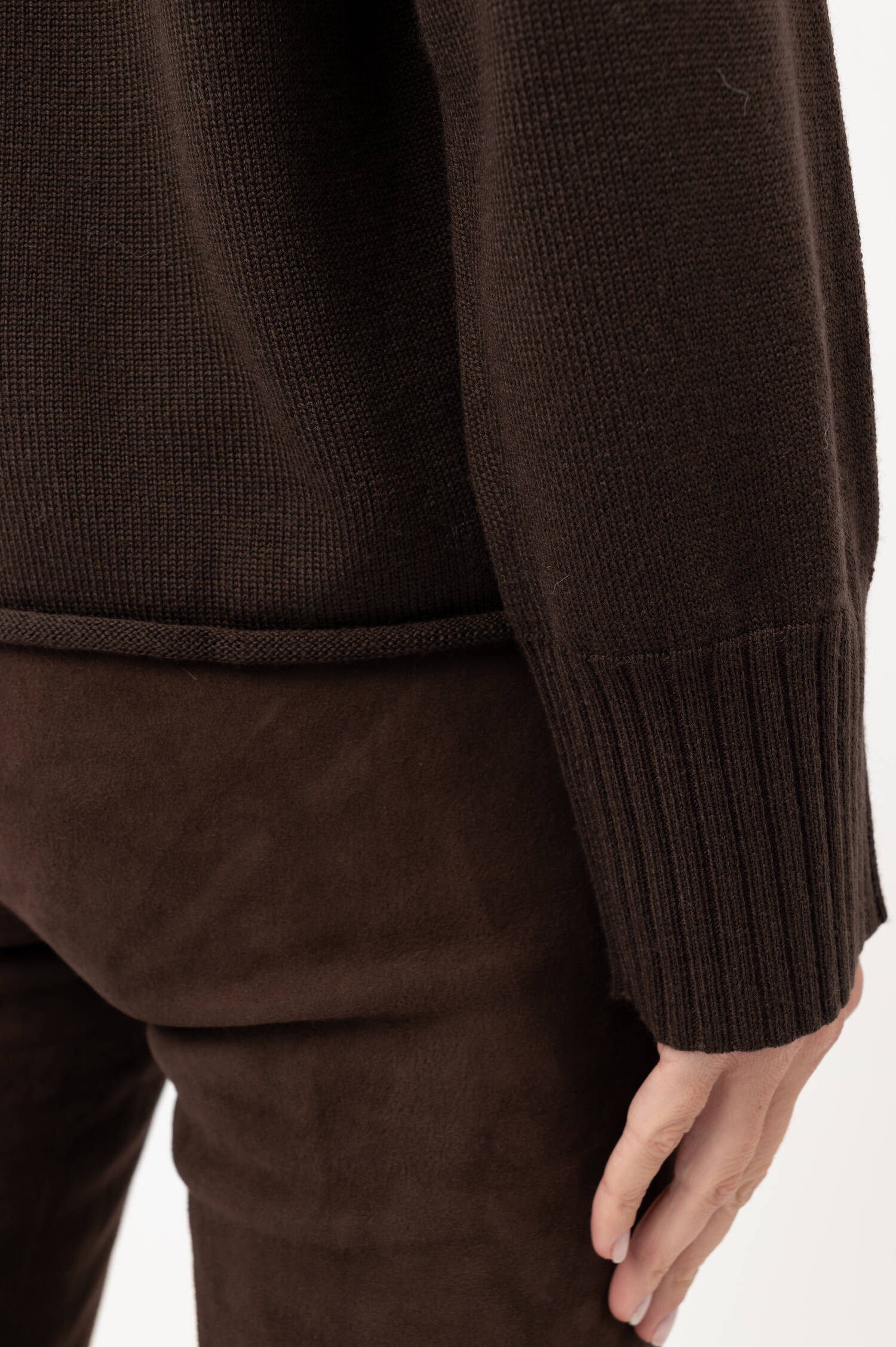 Woll-Pullover in Braun Woll-Pullover in Braun