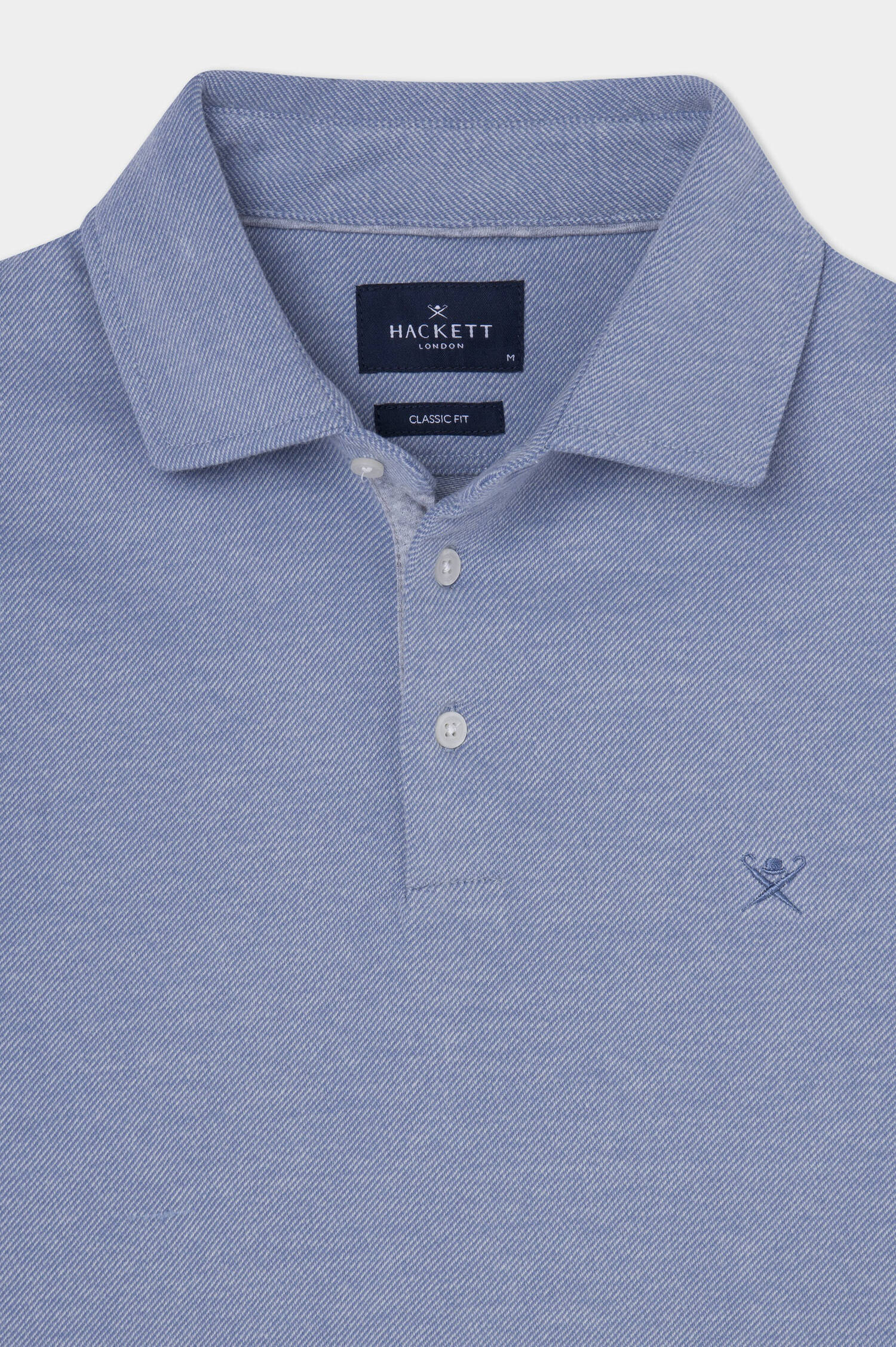 Polo-Shirt mit gesticktem Logo in Blau Polo-Shirt mit gesticktem Logo in Blau