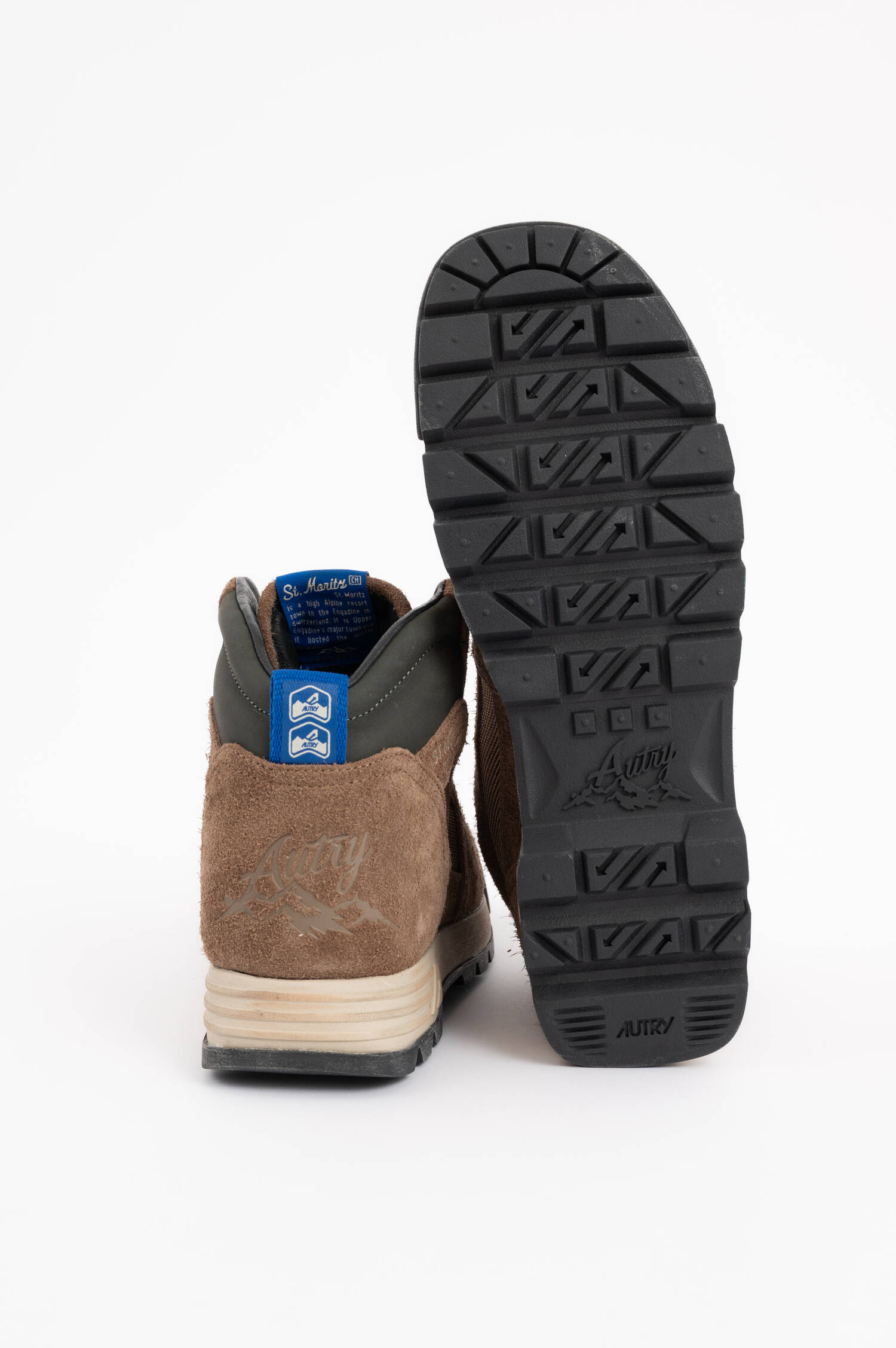 Suede Winterstiefel MALGA in Braun/Blau
