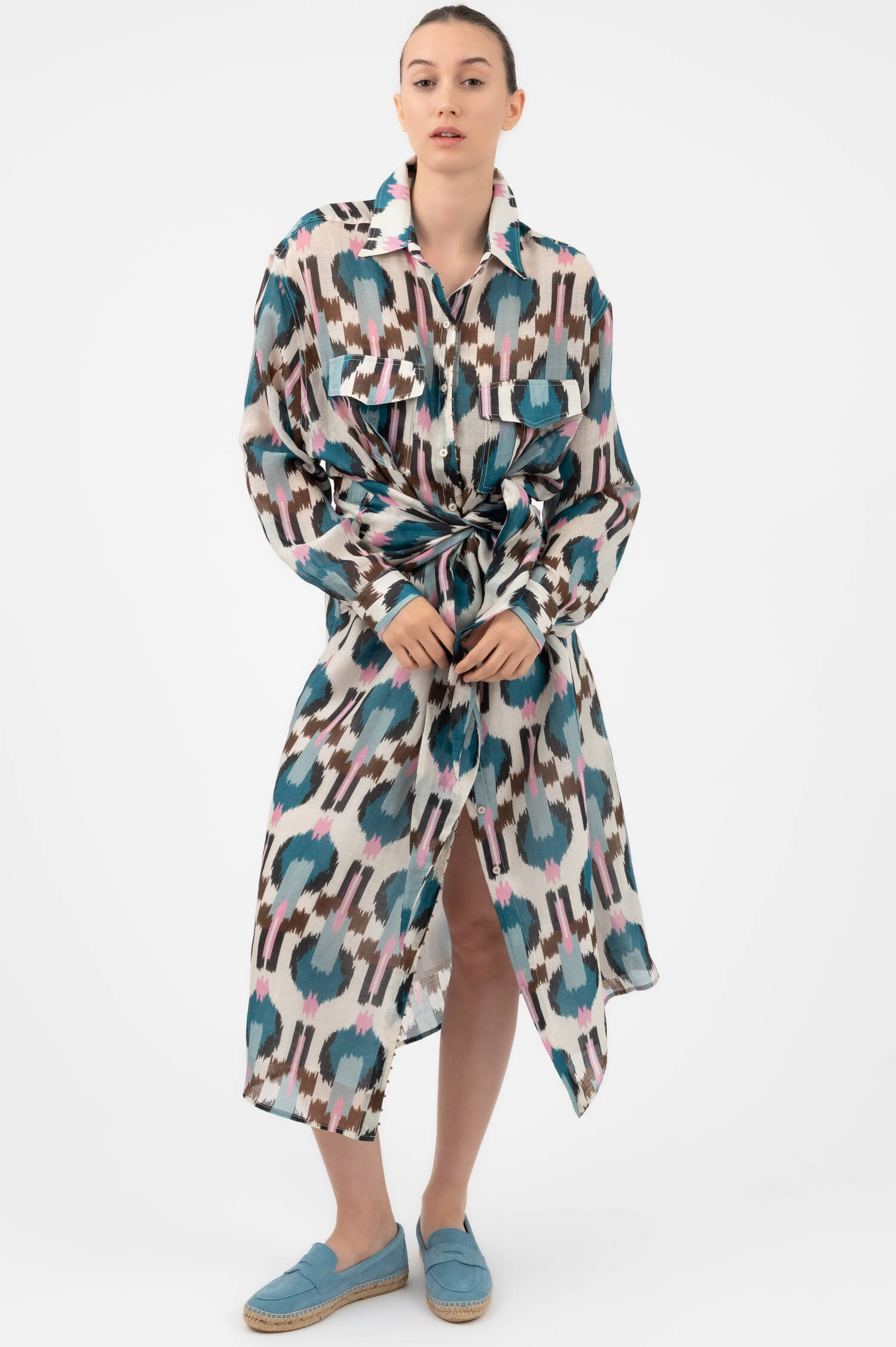 Kleid mit Print in Multicolor