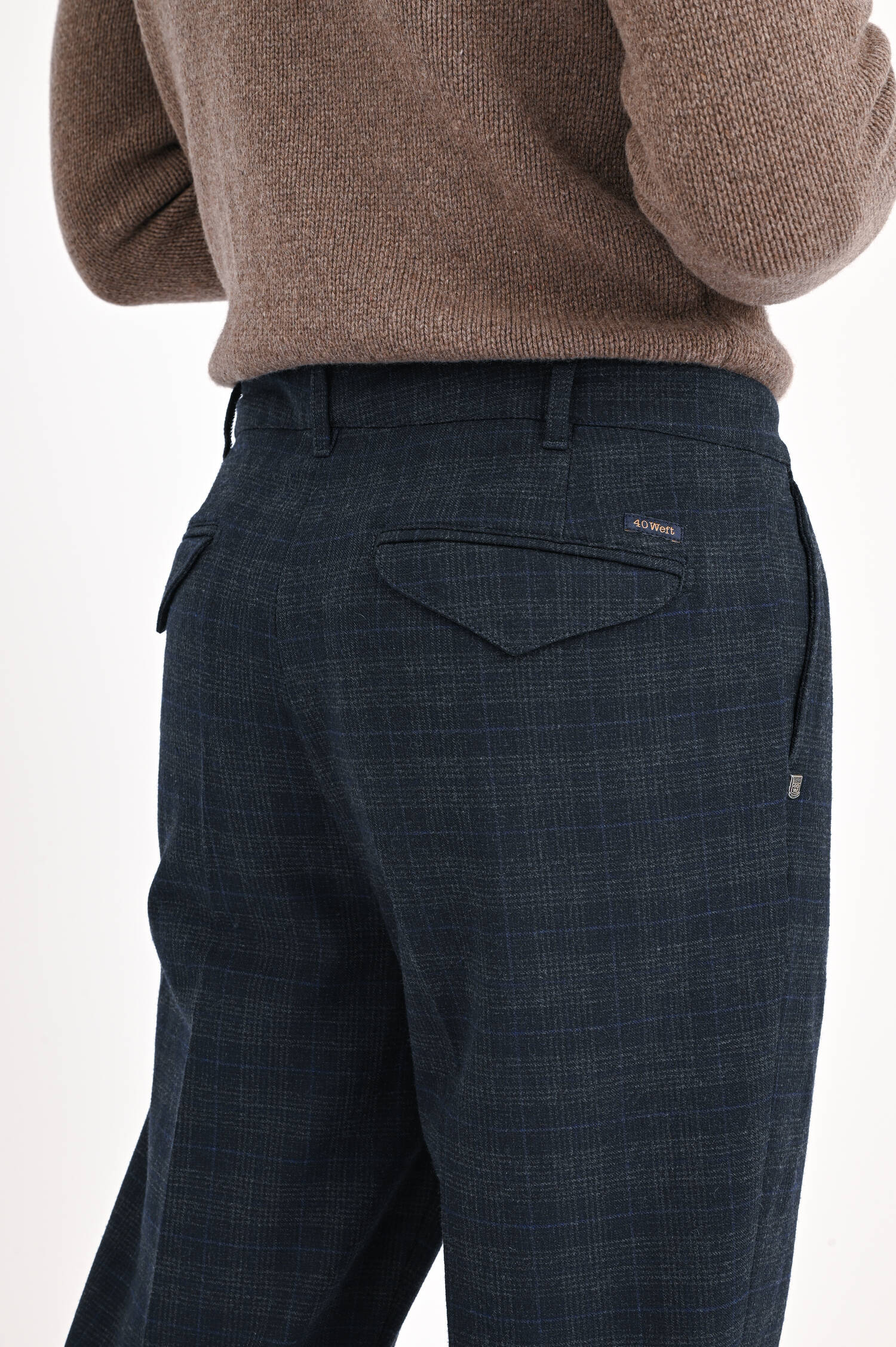 Karierte Hose RONAN in Navy Karierte Hose RONAN in Navy