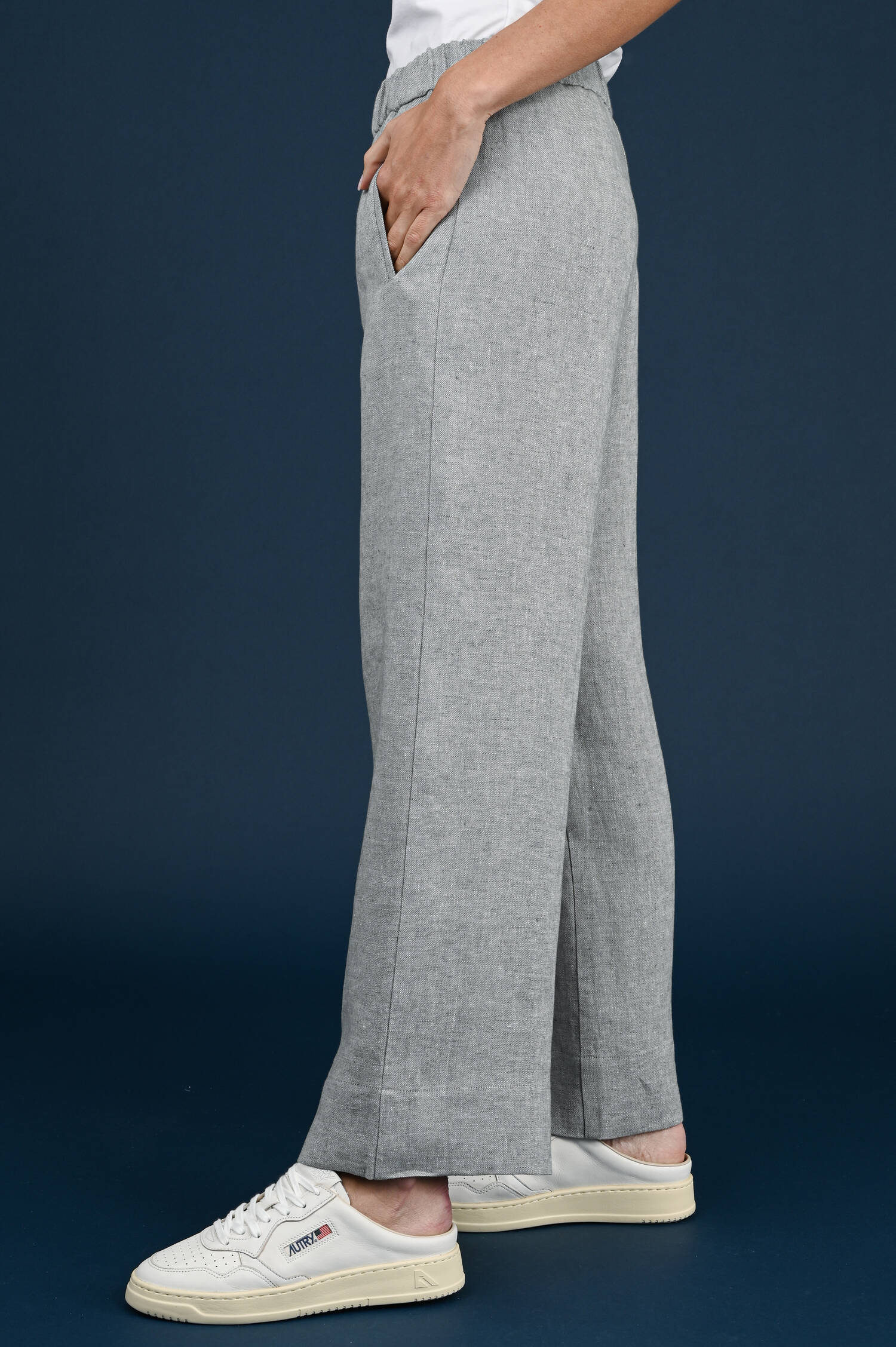 Leinenschlupfhose in Powder Blue