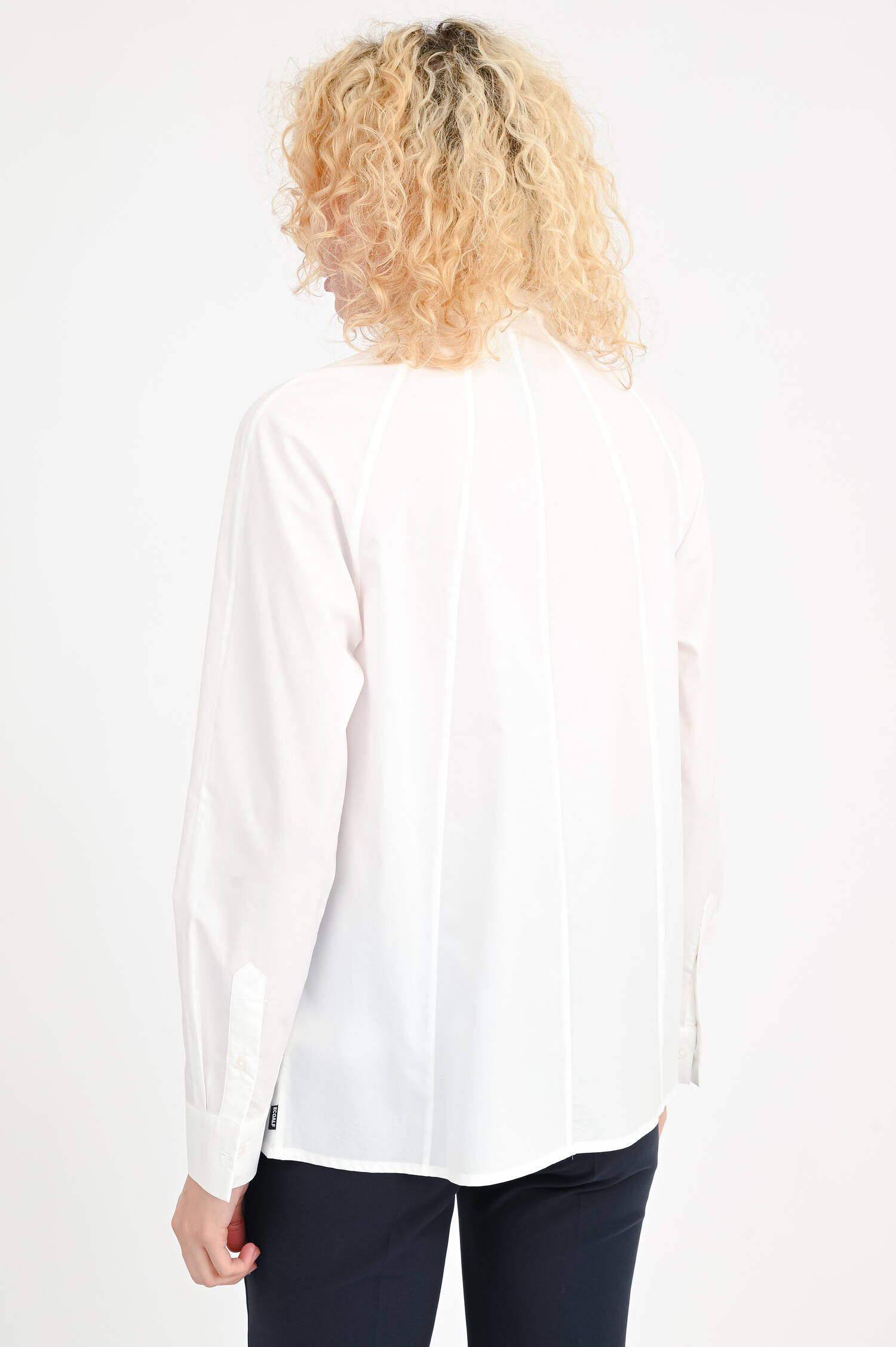 Bluse LINA mit Detailnähte in in Weiß