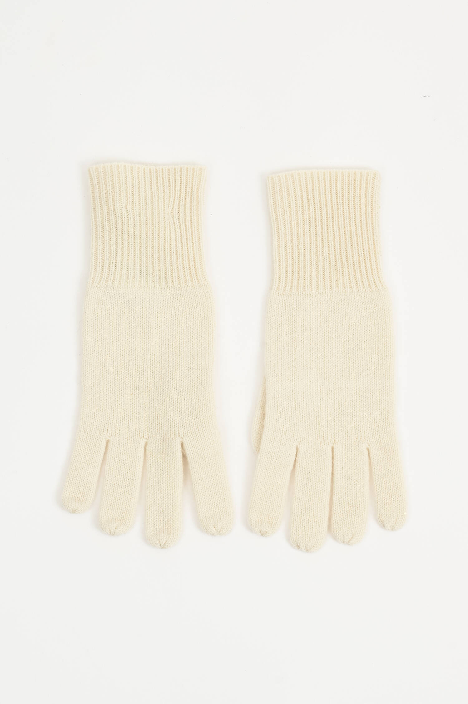Cashmere-Handschuhe in Creme