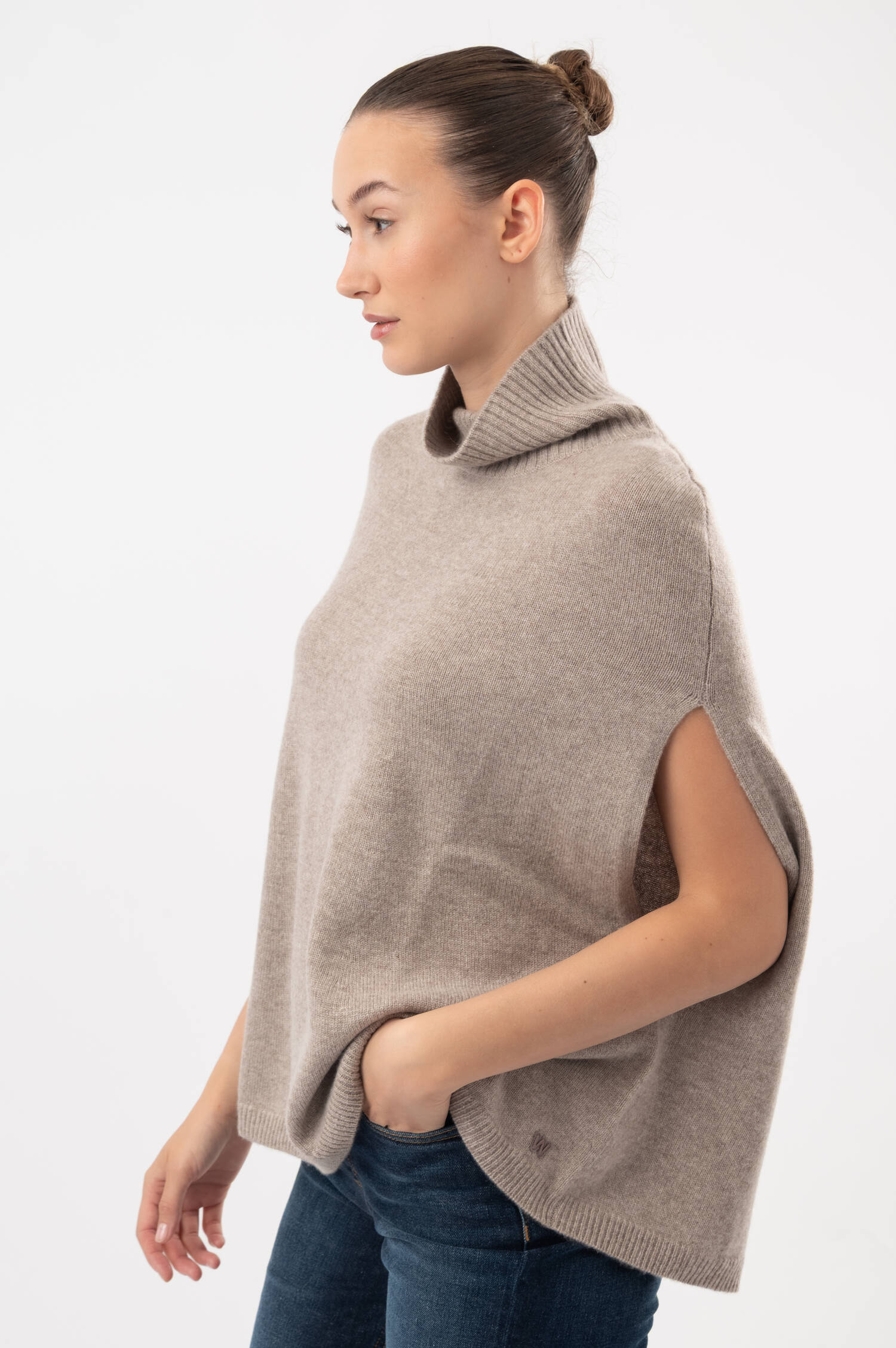 Cashmere-Cape ANNICANE in Beige