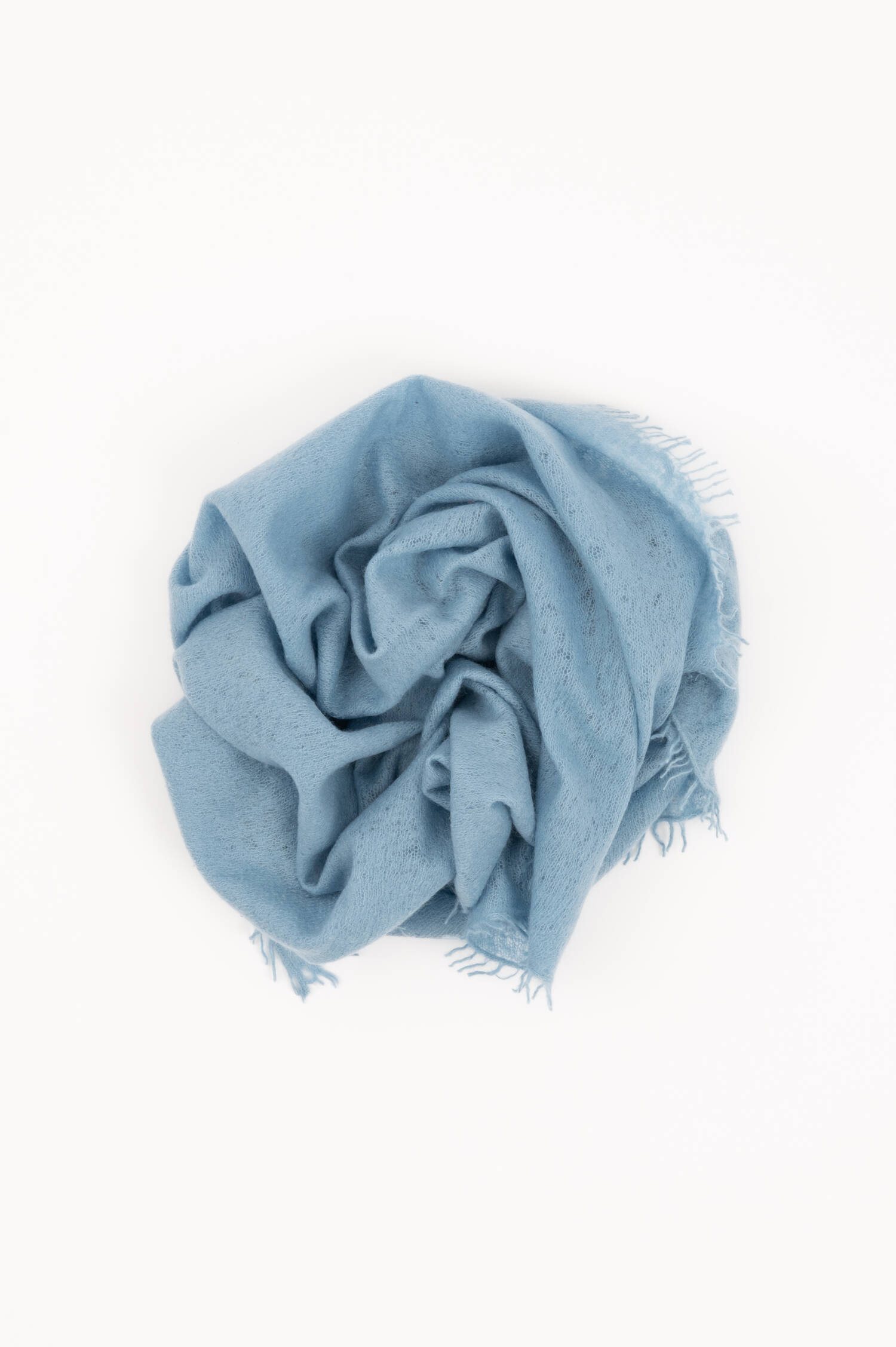 Doppelfädiger Cashmere Schal in Hellblau Doppelfädiger Cashmere Schal in Hellblau