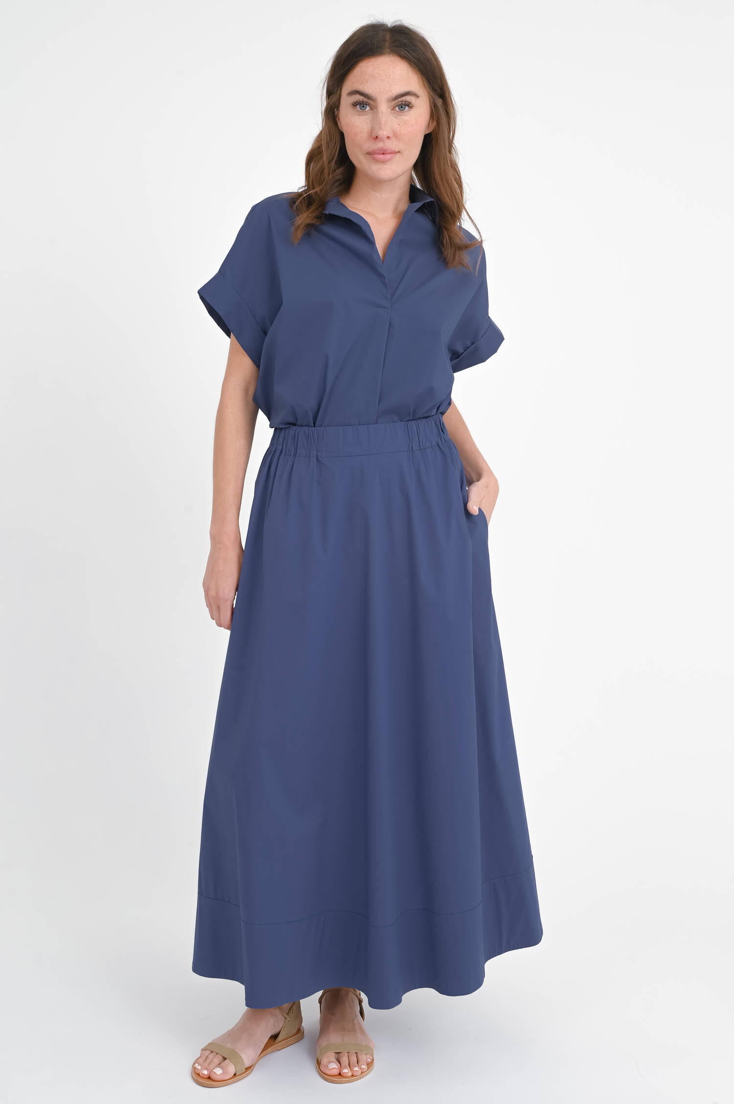 Maxi-Rock SUSANNE in Schieferblau