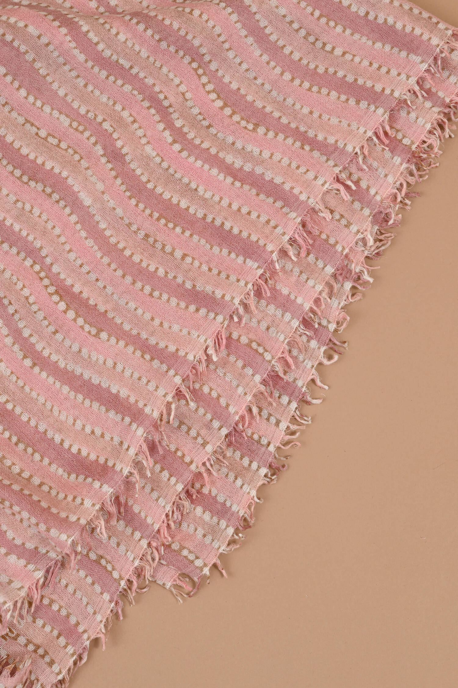 Schal OLINES in ROSA gemustert