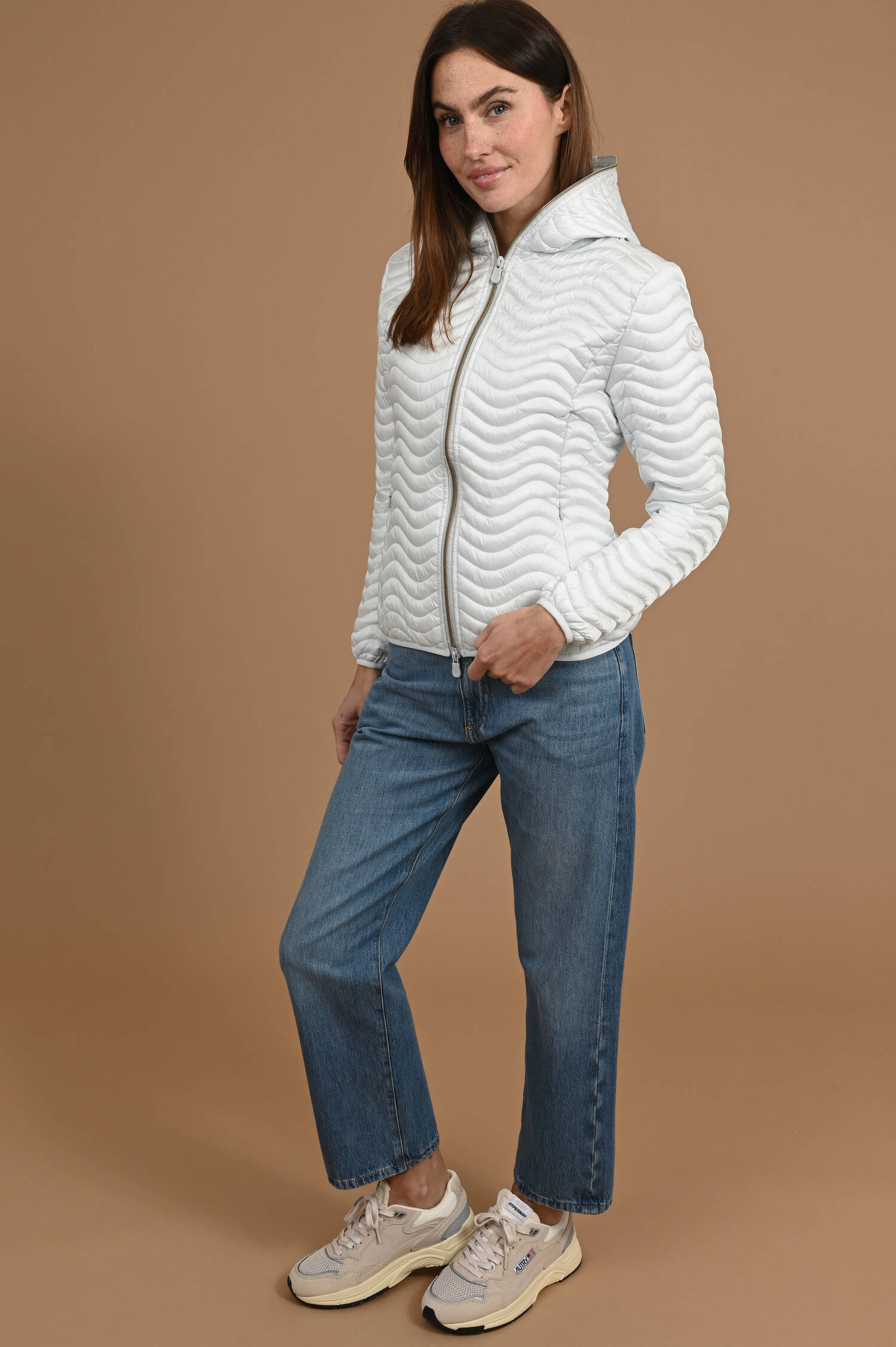 Steppjacke MELODY mit Kapuze in Dawn Blau