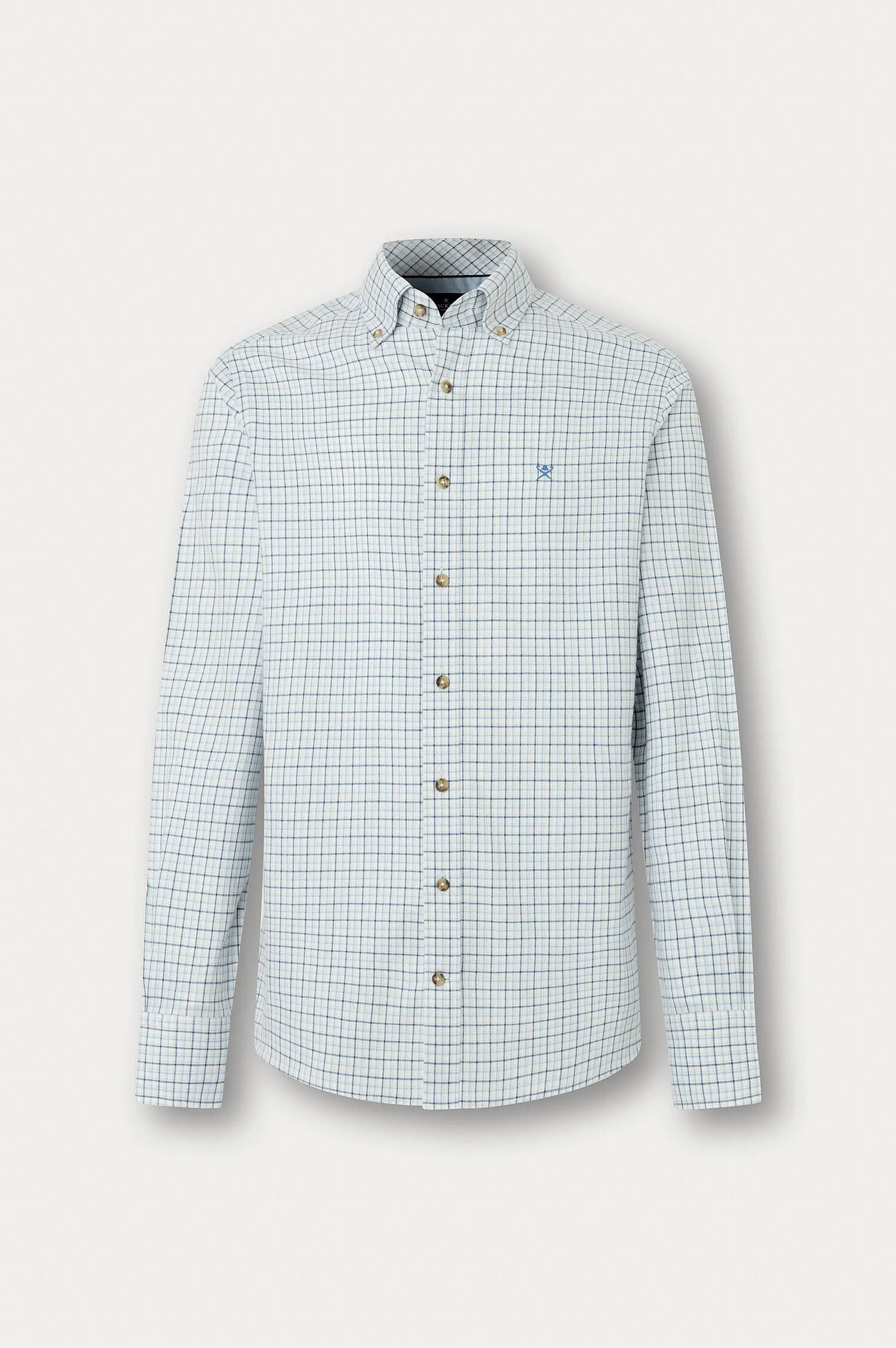 Kariertes Flanell-Hemd in Hellblau