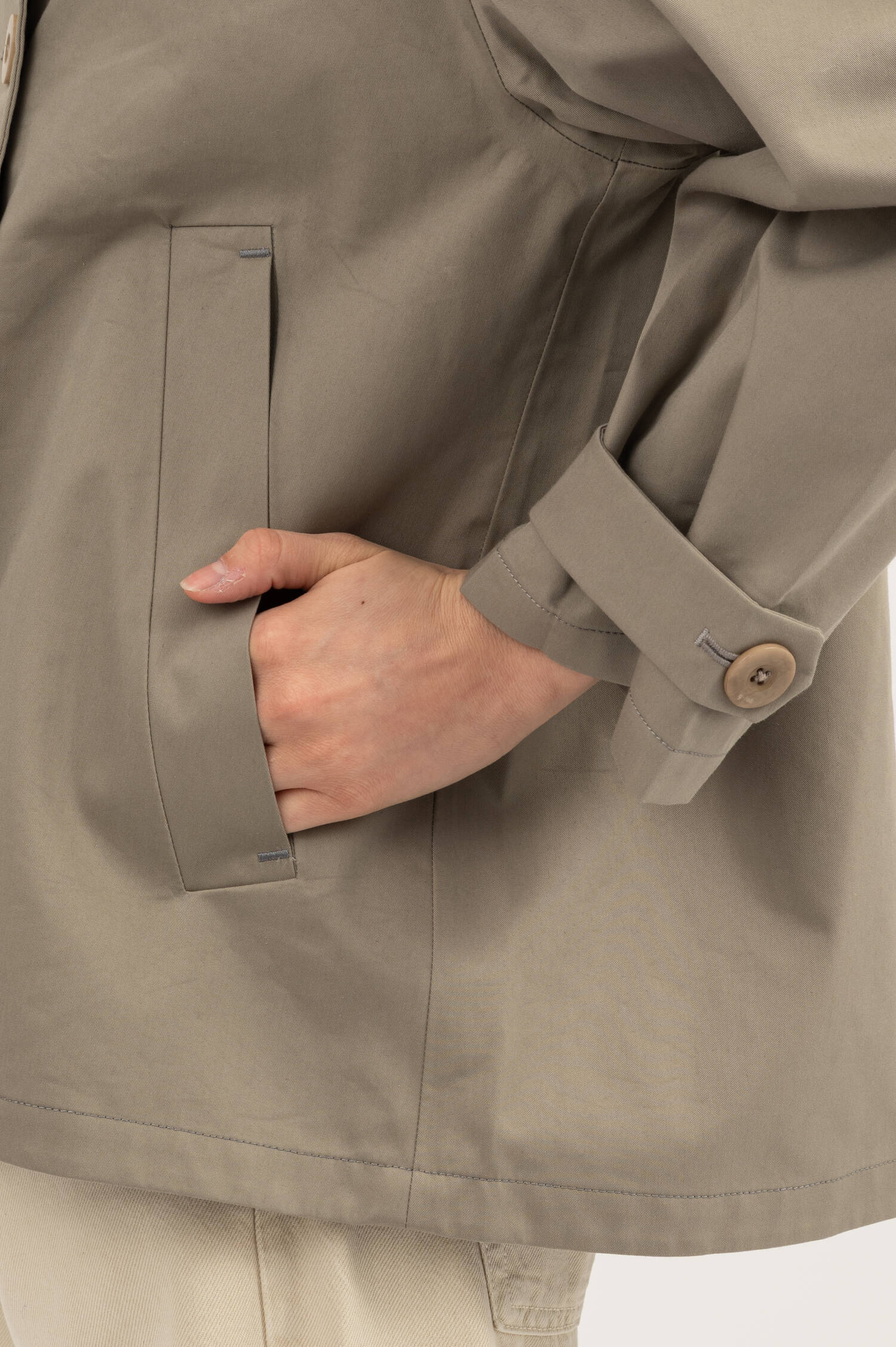 Wasserabweisender Trenchcoat HEATHER in Rauchbeige